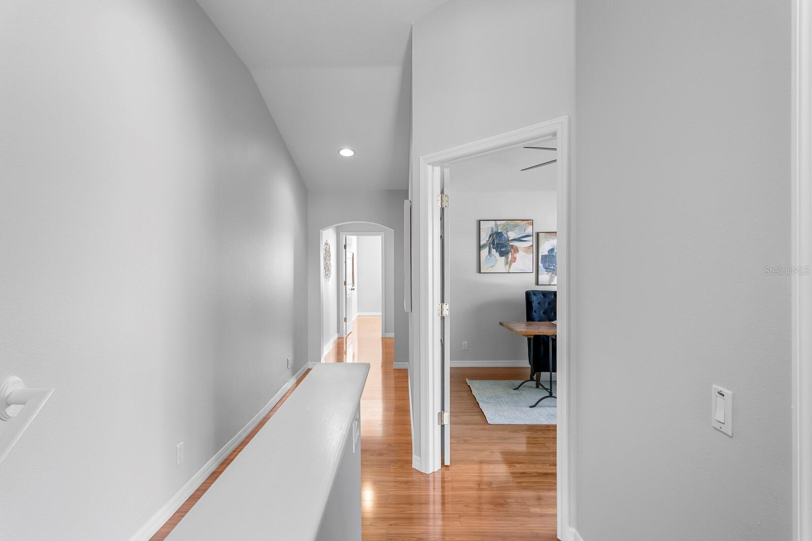 UPSTAIRS HALL LOOKING TOWARD BEDROOMS 2 AND 3