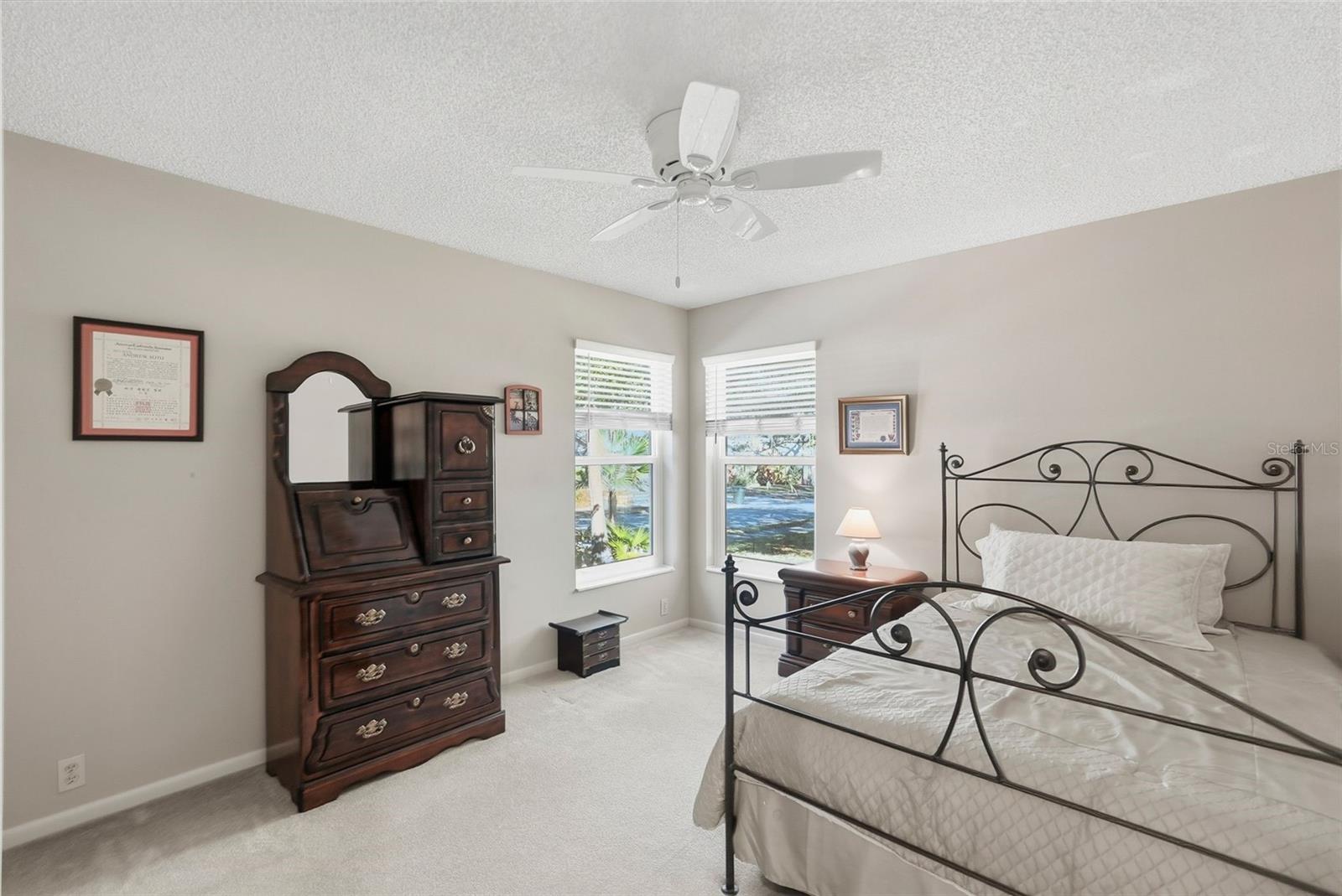 Bedroom 3.  All new hurricane rated impact PGT windows.