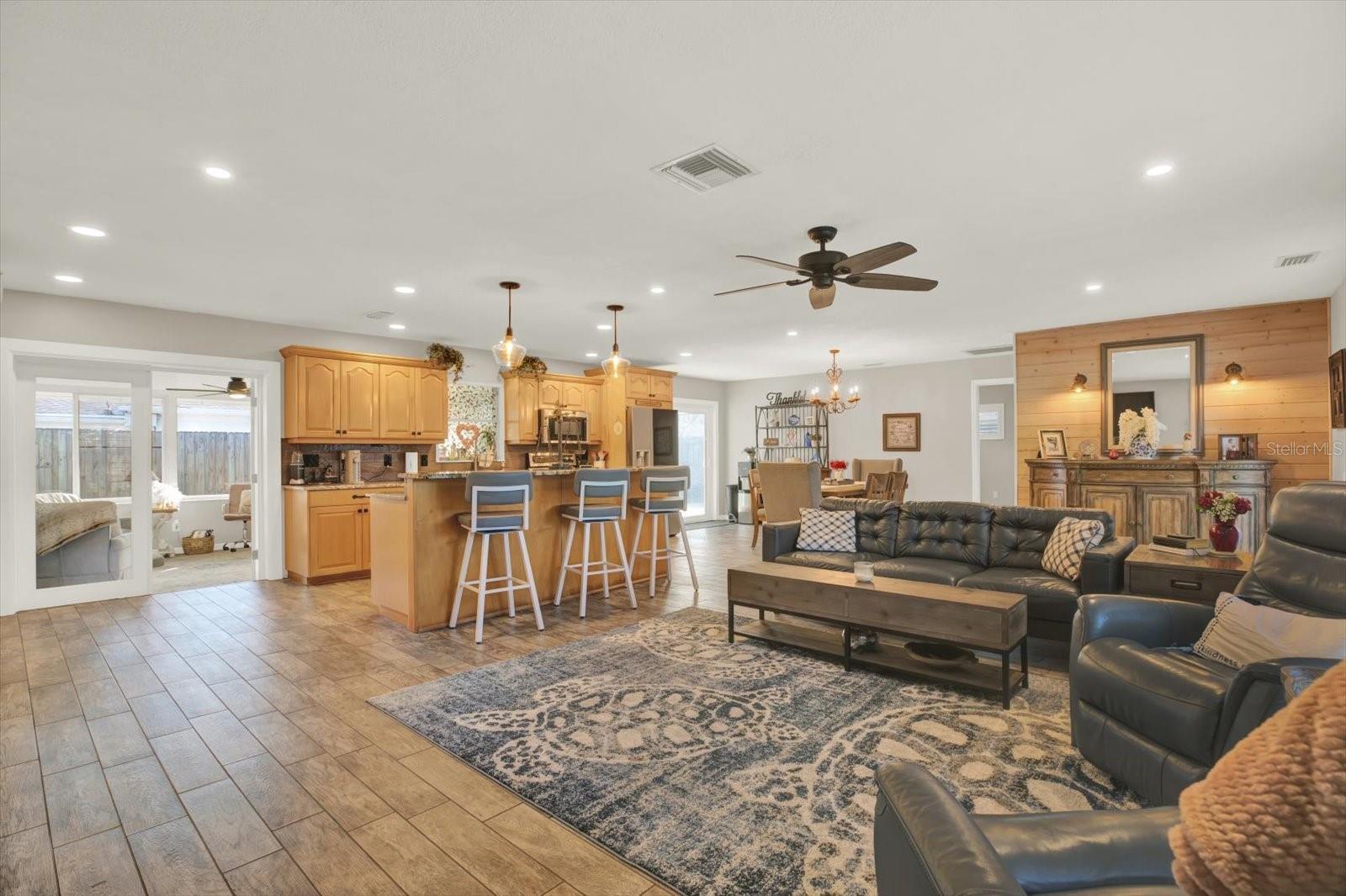 Kitchen and Living Room