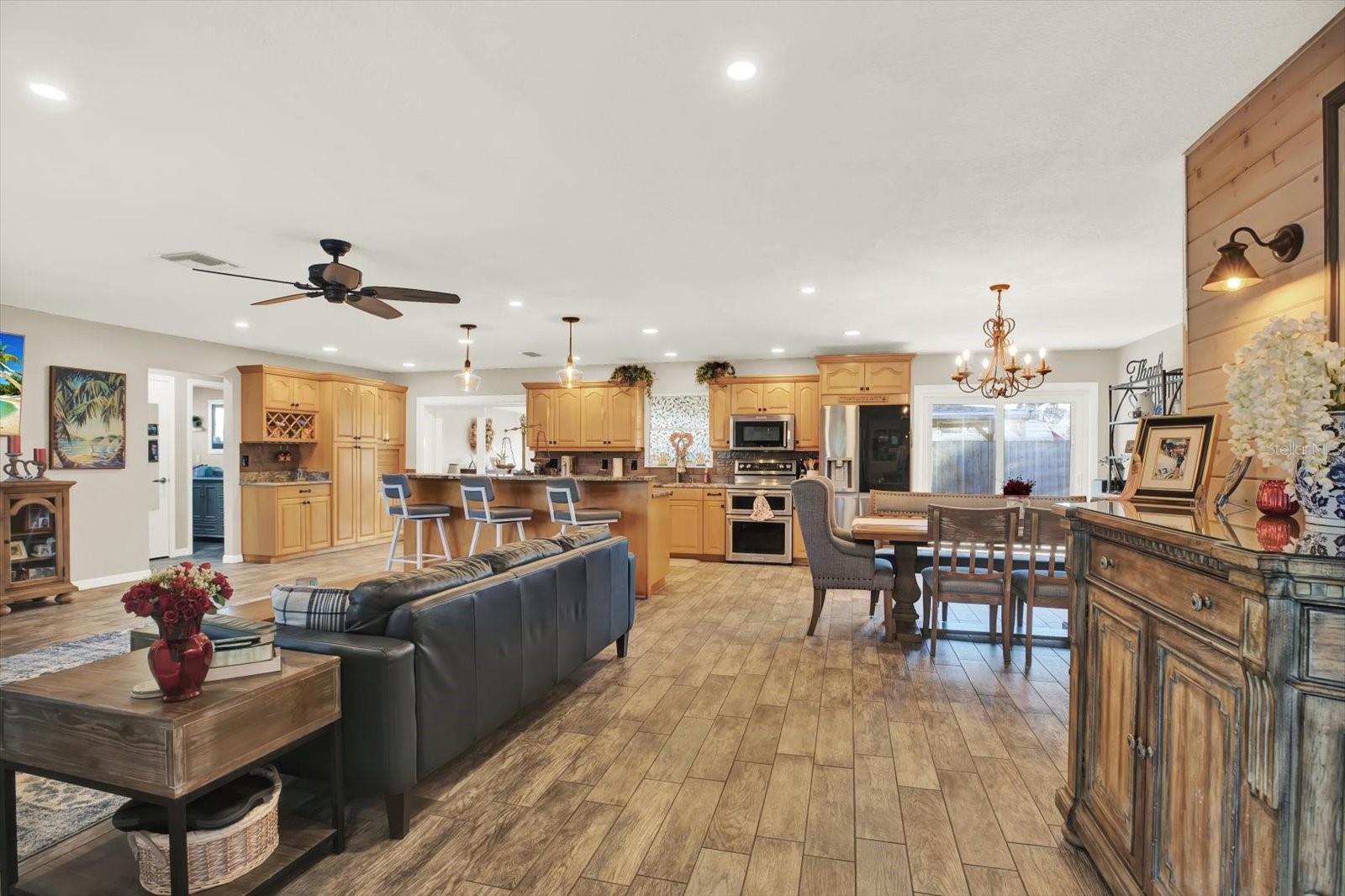 Kitchen and Living Room