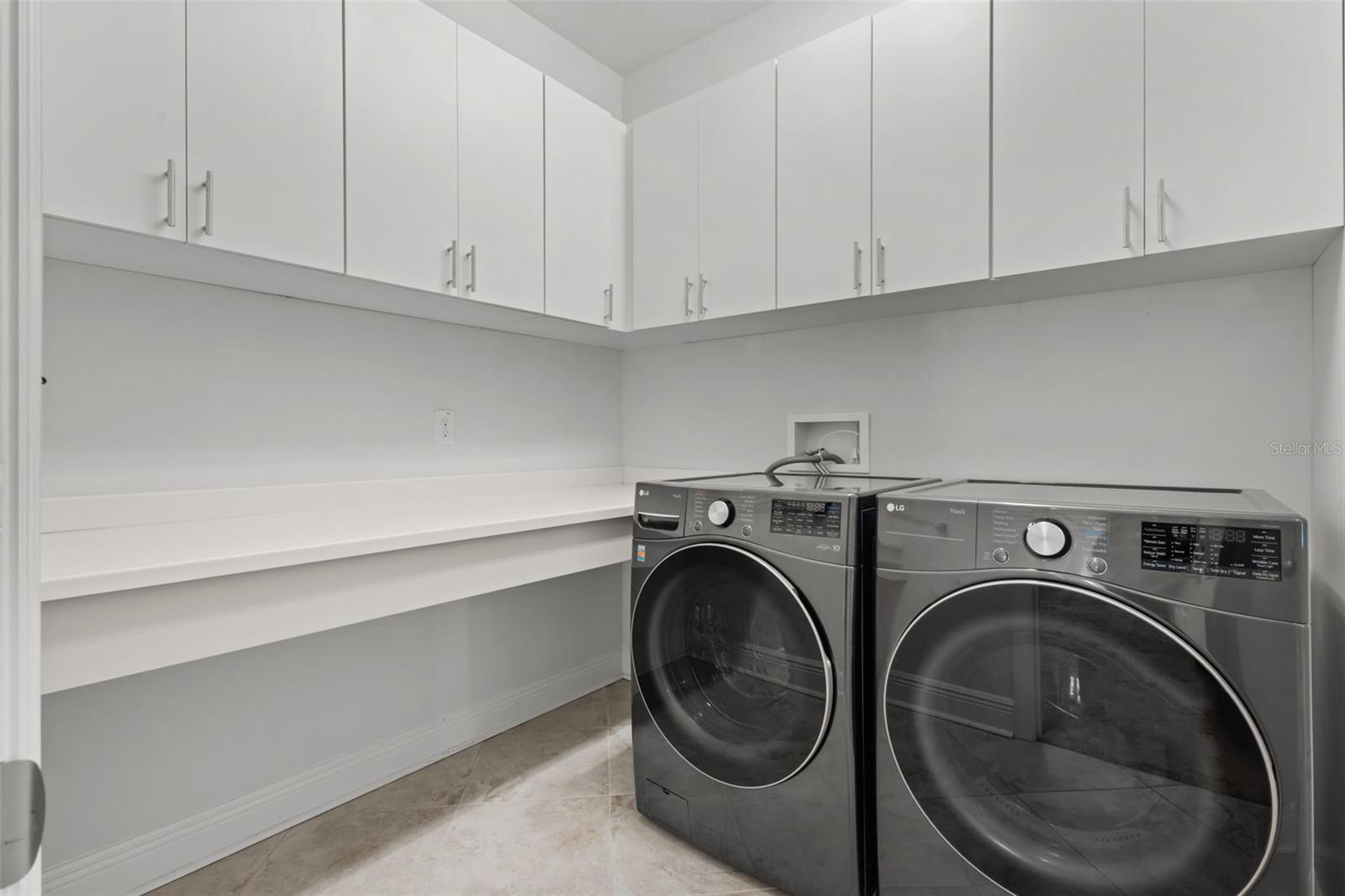 Laundry Room with Cabinets & Folding Counter