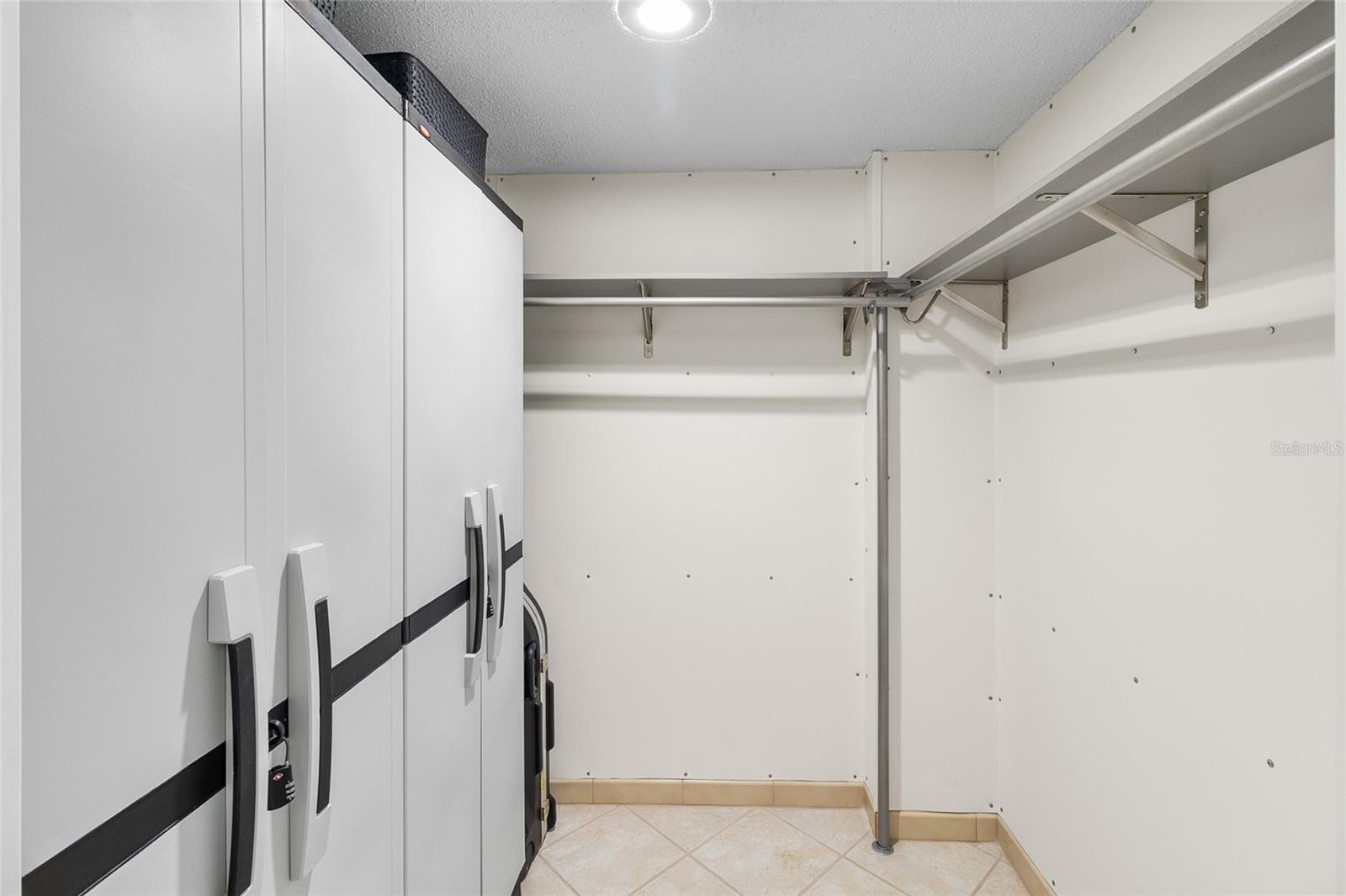 Walk In Closet in Bedroom with Storage