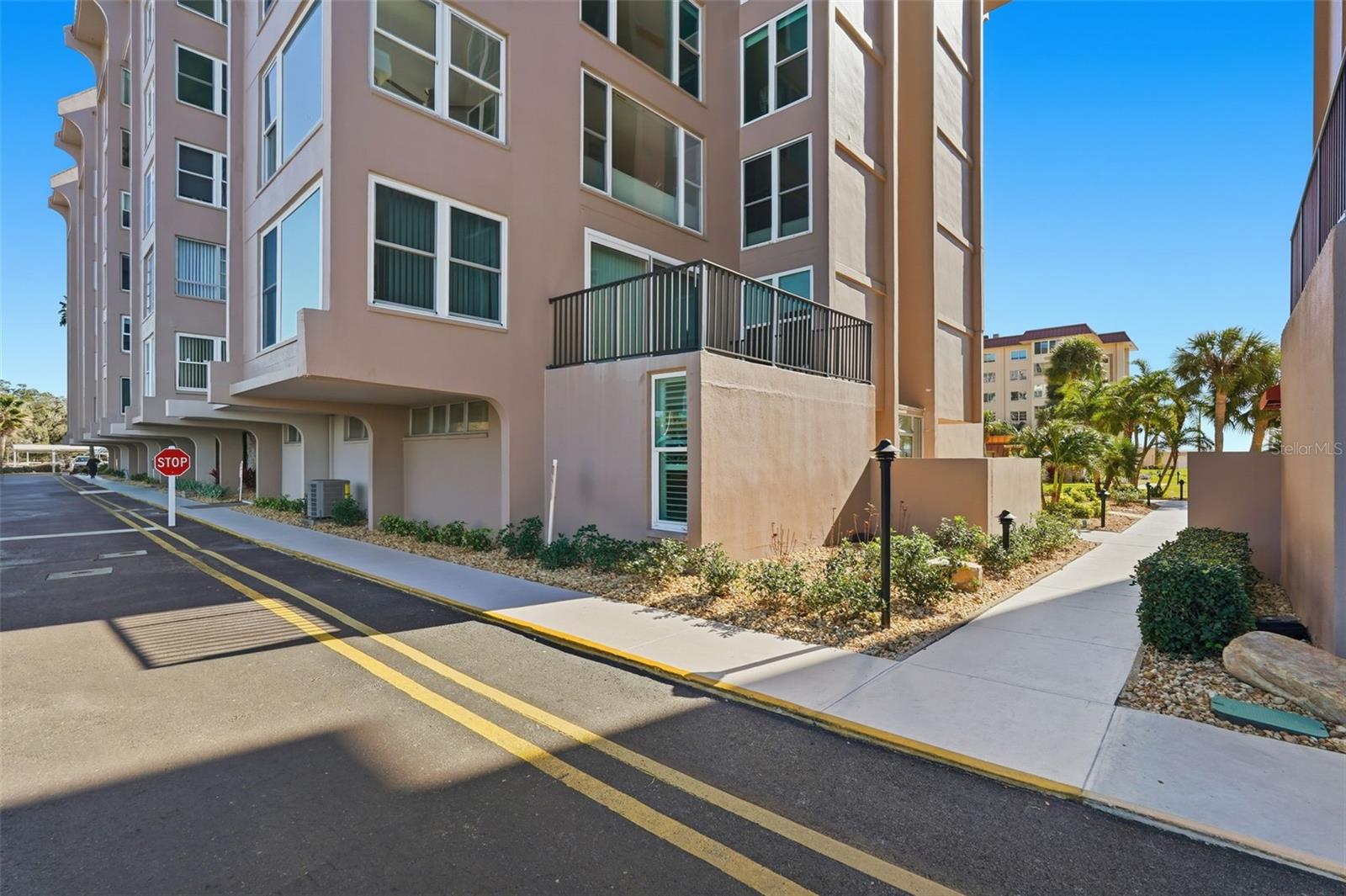 outside of building by the porch