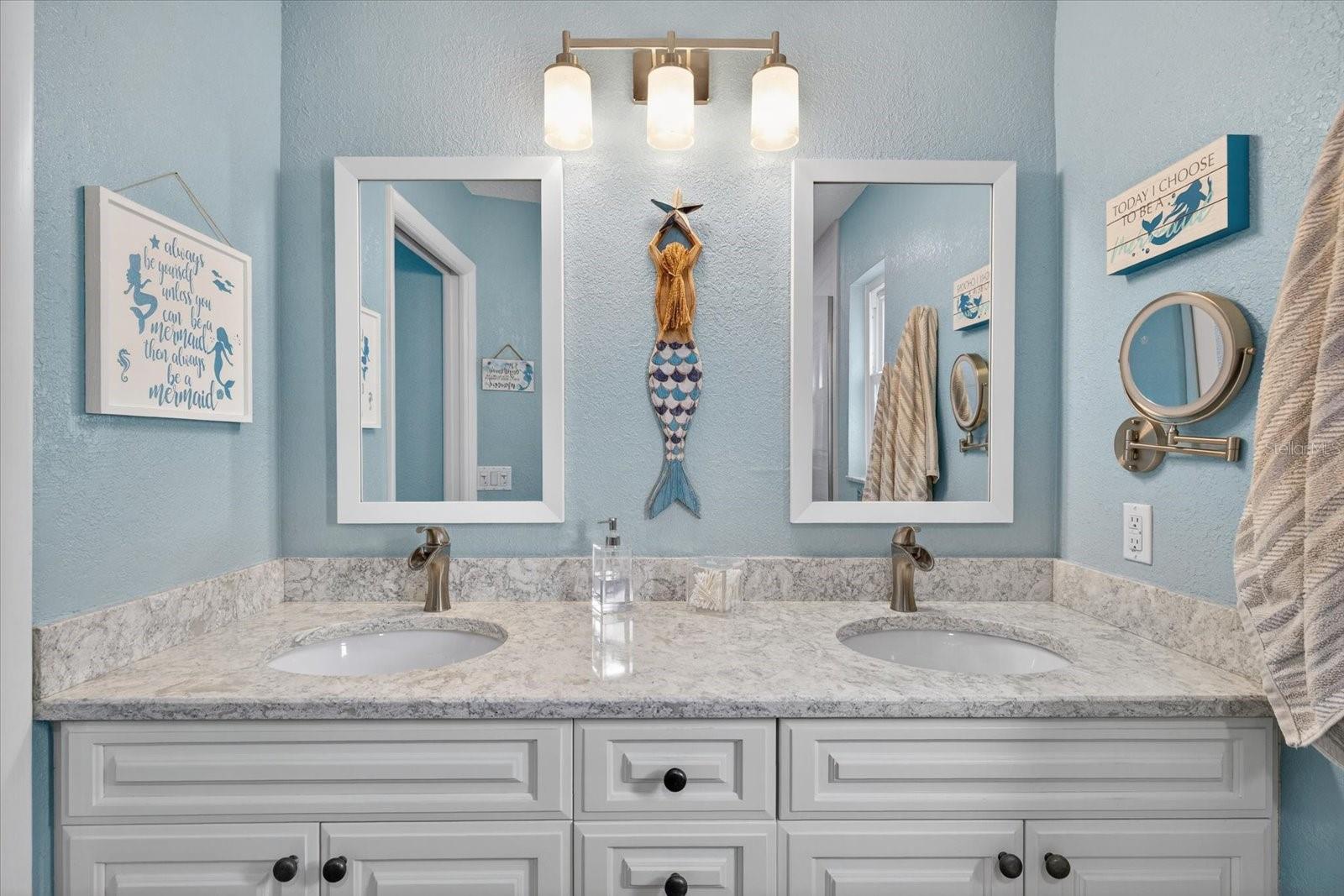 Primary double vanity