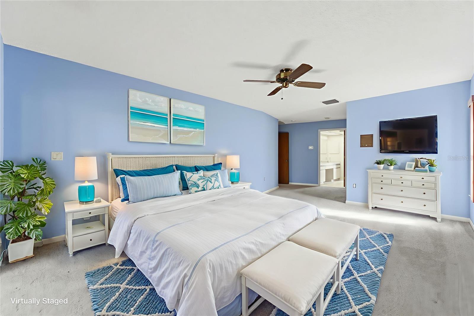 Staged Primary Bedroom