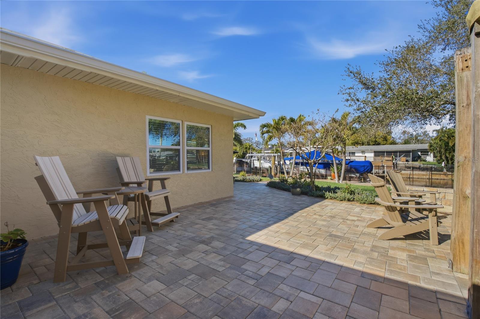BRICK PAVERS OUTSIDE LEADING TO YOUR BOAT DOCK!