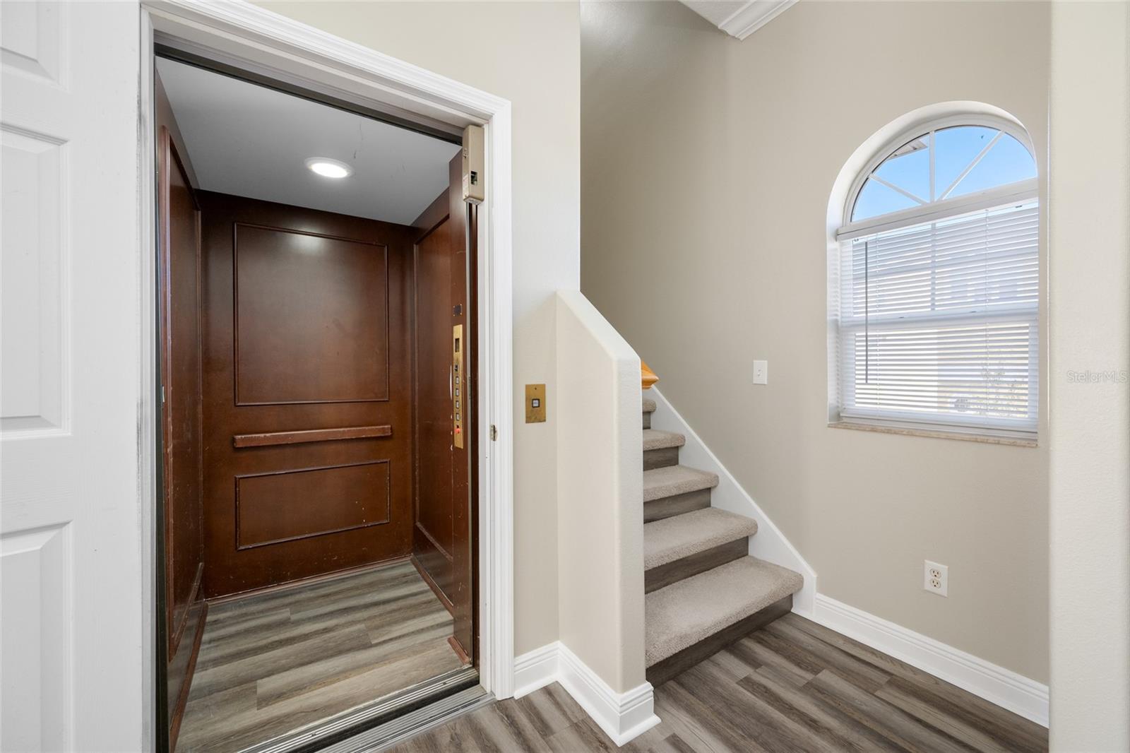 Second floor Entry with Elevator Access