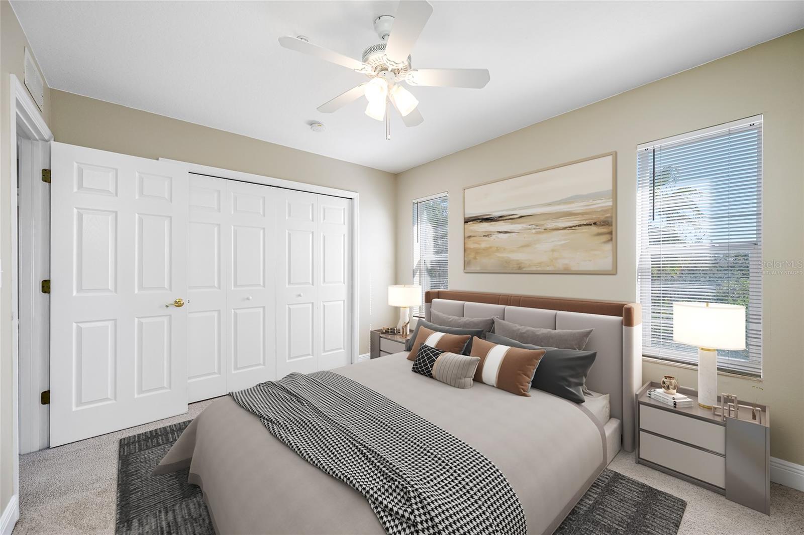 3rd floor Guest Bedroom Virtually Staged