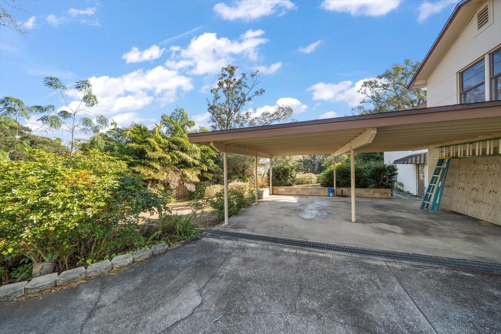 Car Port on Lower Level