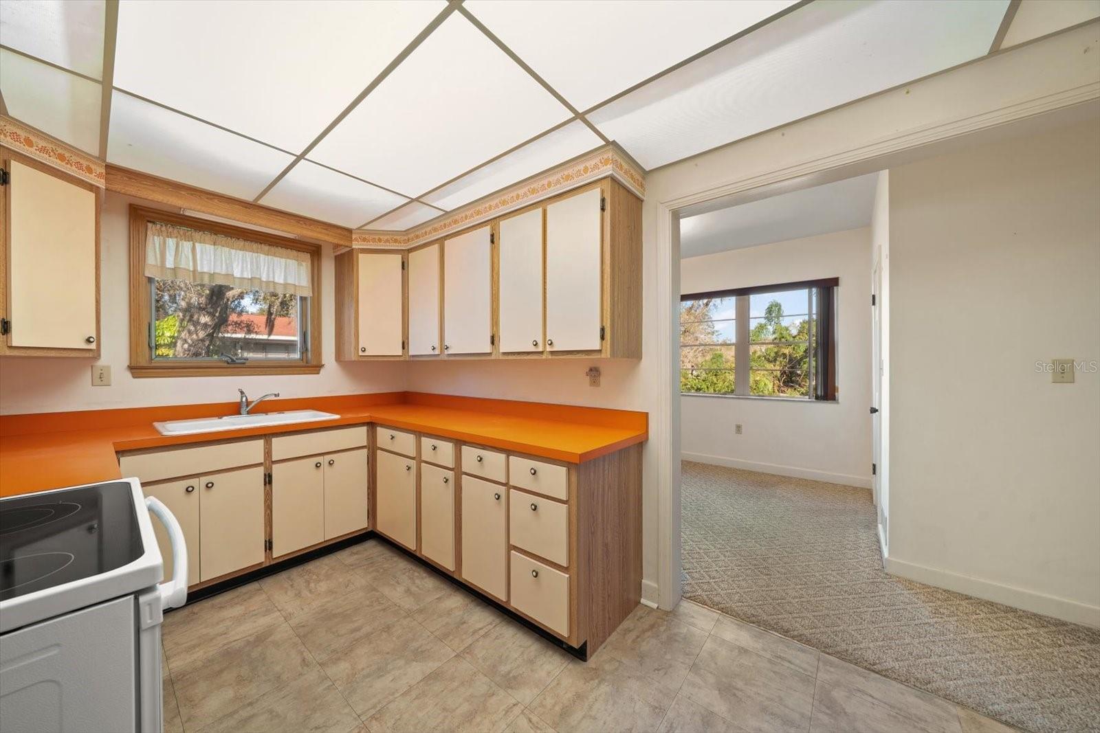 Kitchen - view to sitting room off Kitchen