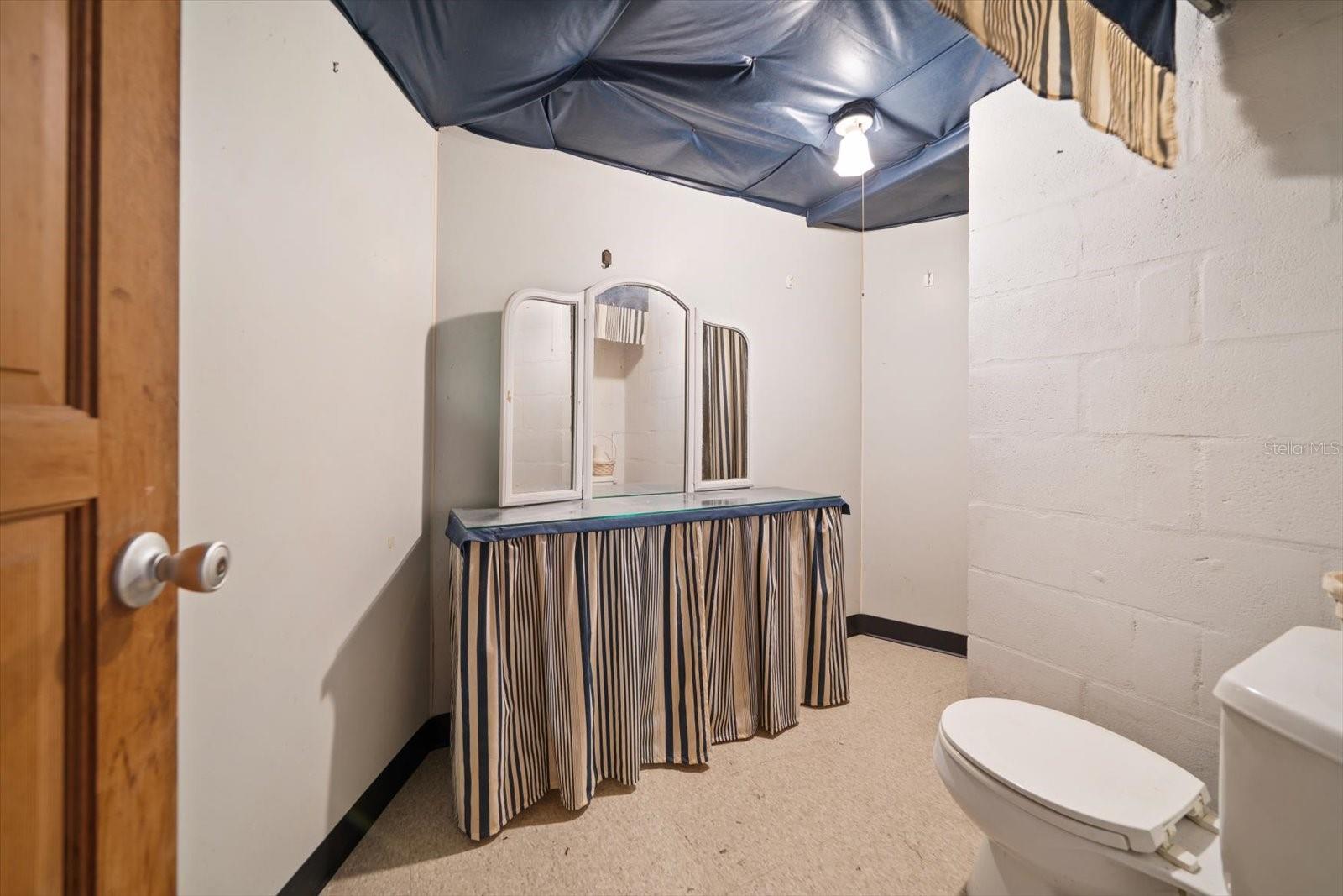 1/2 Bath on Lower Level