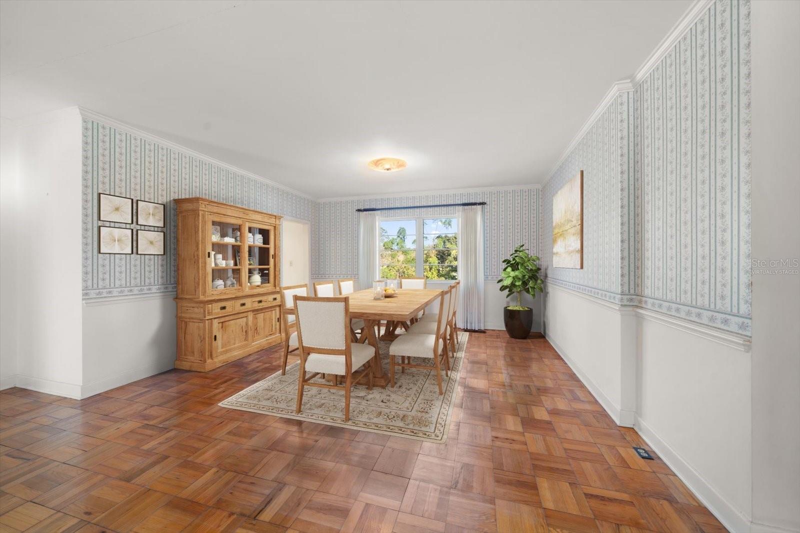 Virtually Staged Dining Room