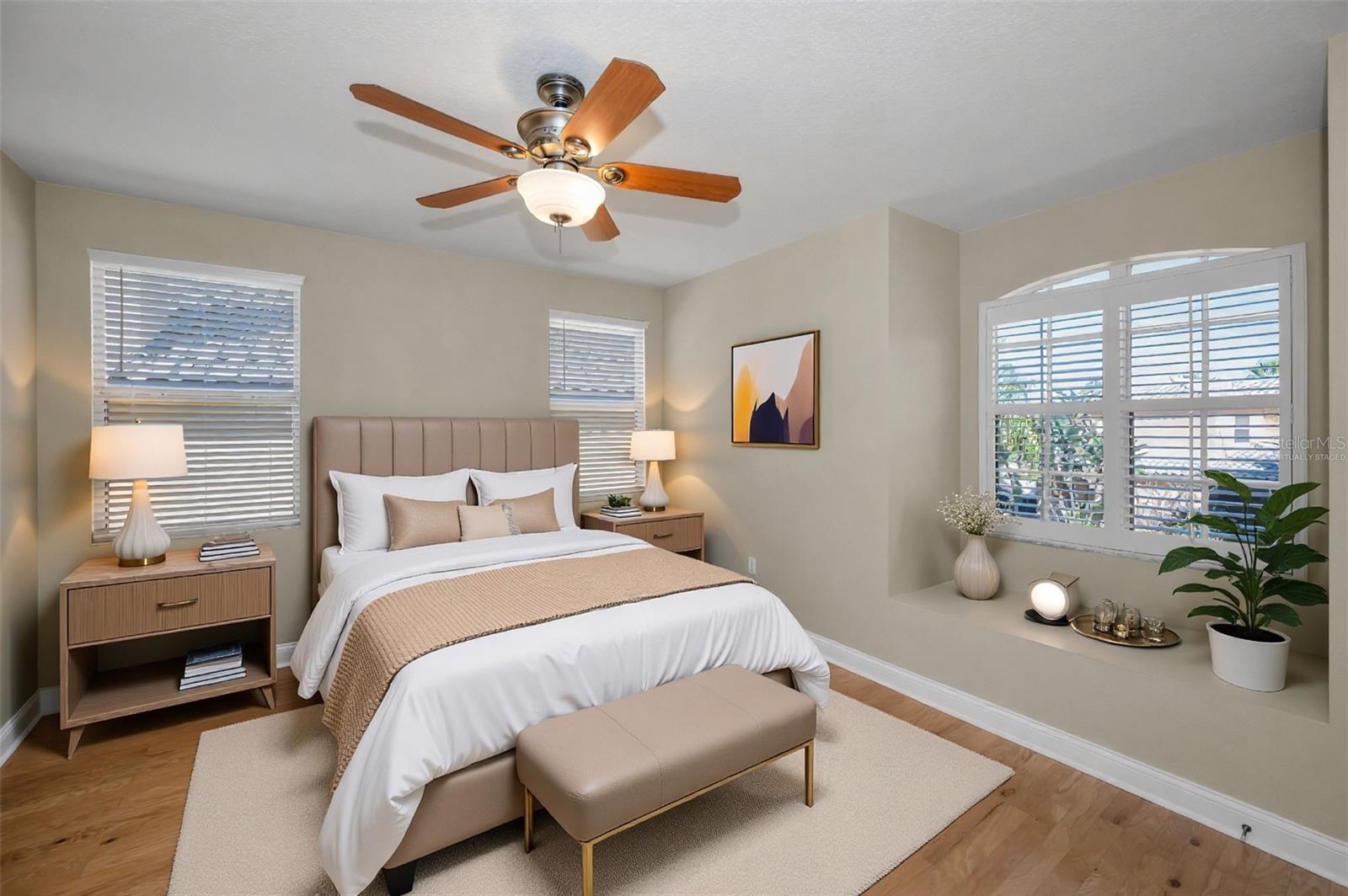 Upper Level Bedroom 3 - Virtually Staged