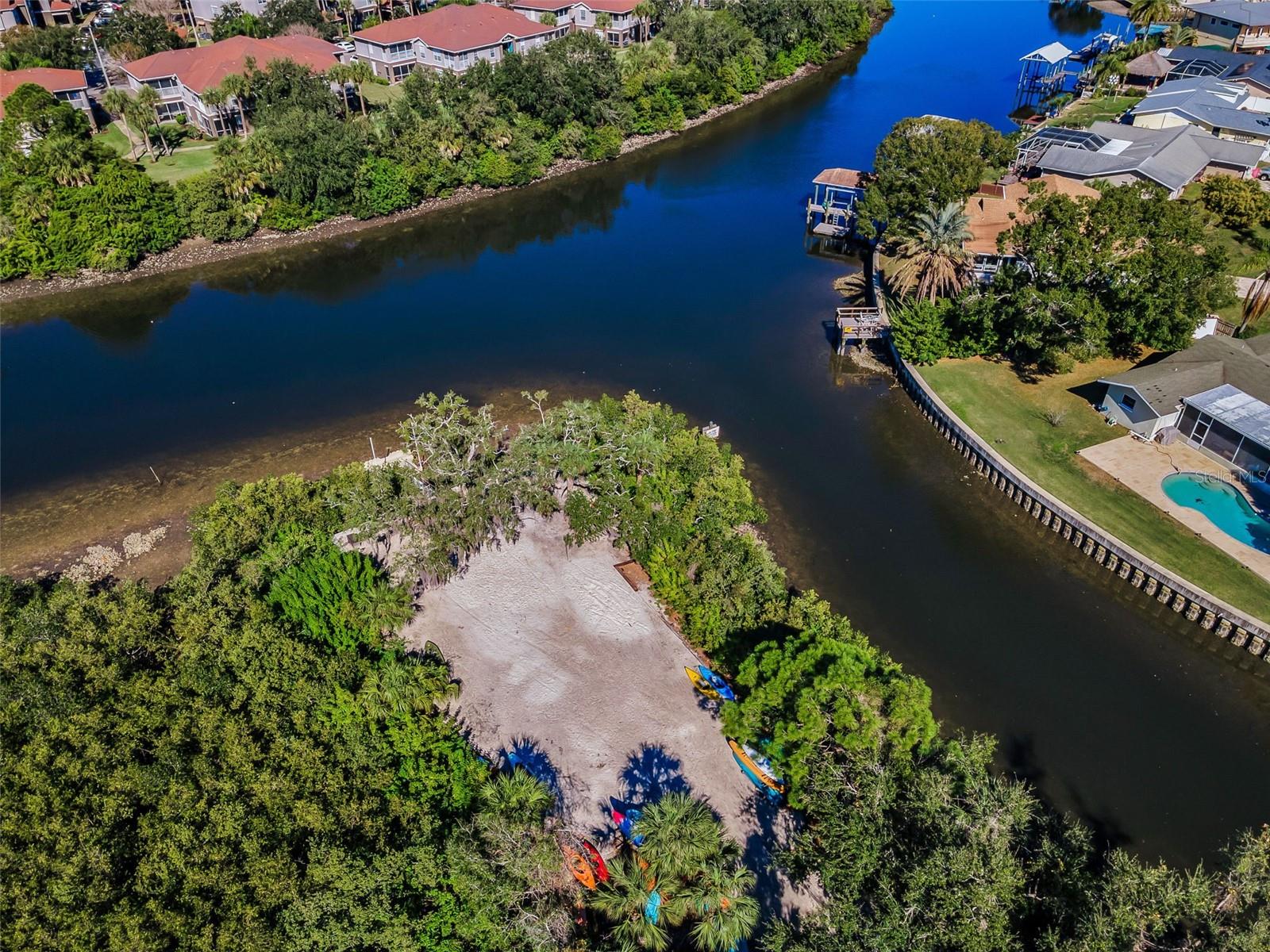 Aerial Private Beach