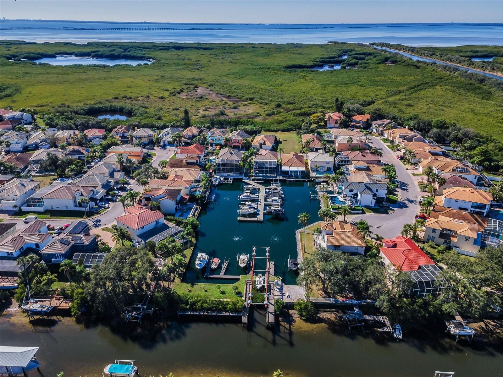Aerial Docks & Boat Ramp