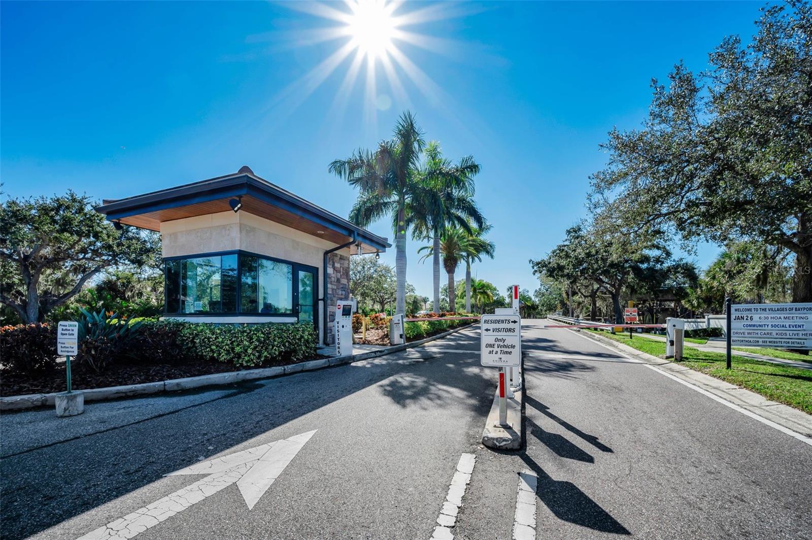 Villages of Bayport Gated Entrance