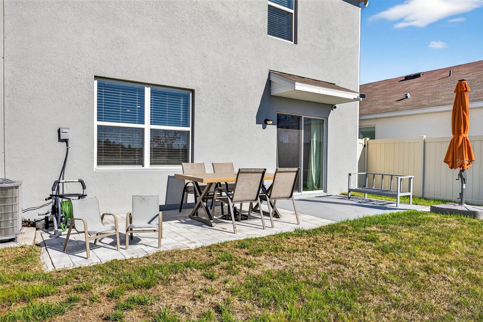 Extended for dining area- can be screened in.