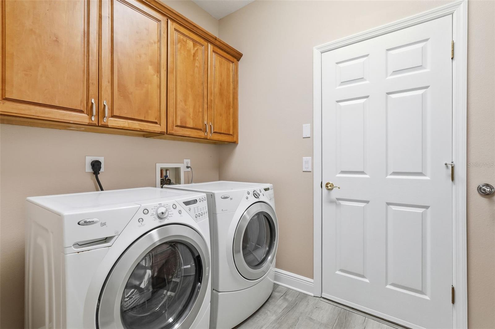 Inside laundry room