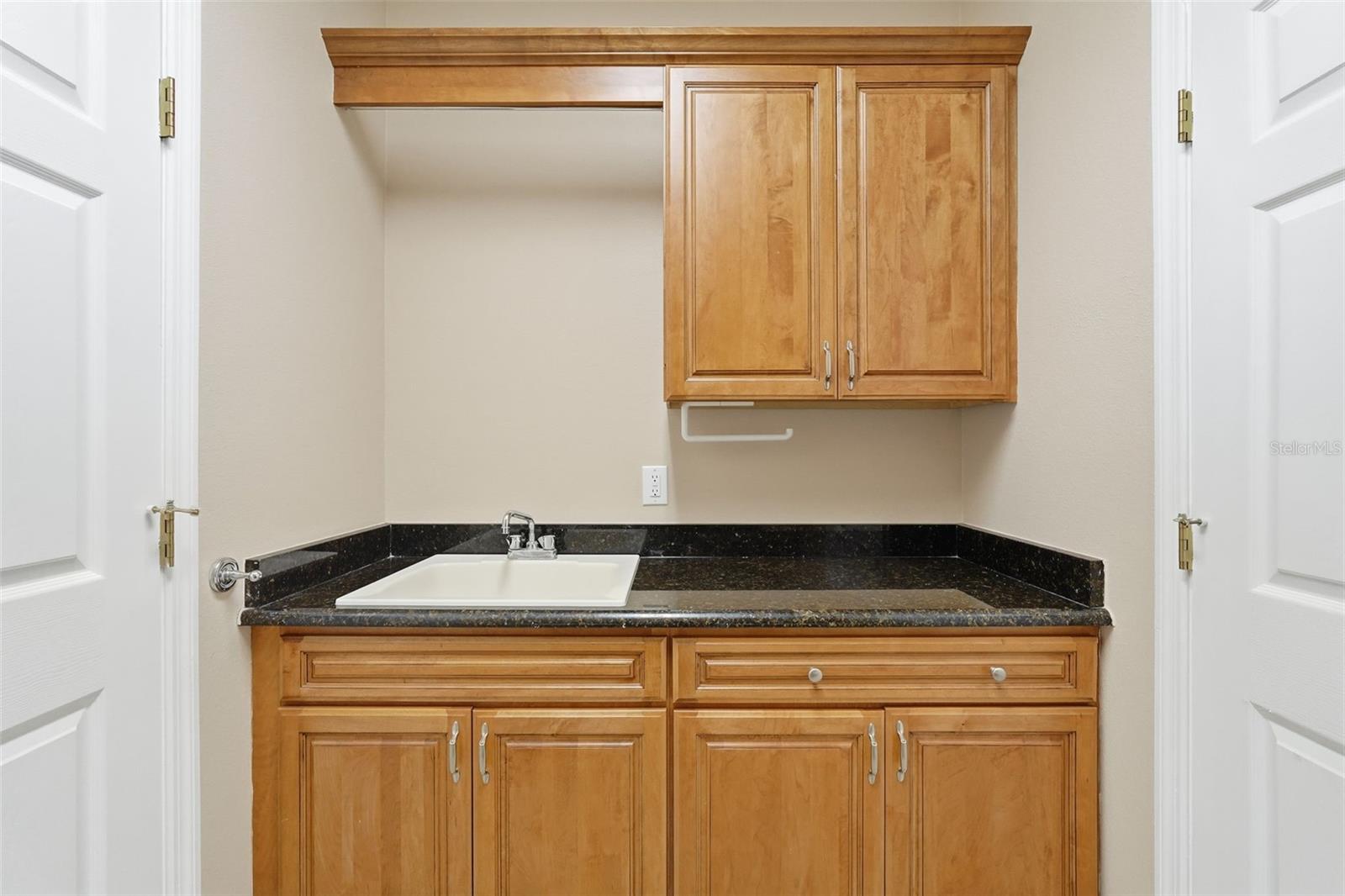 Sink in the laundry room