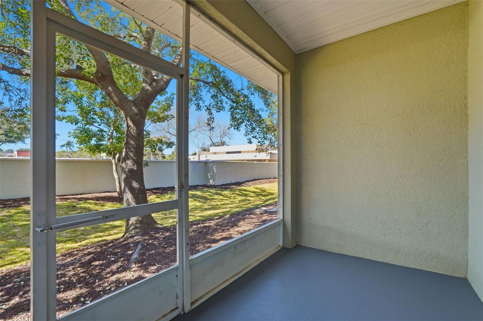 Porch on the first floor off of the living room