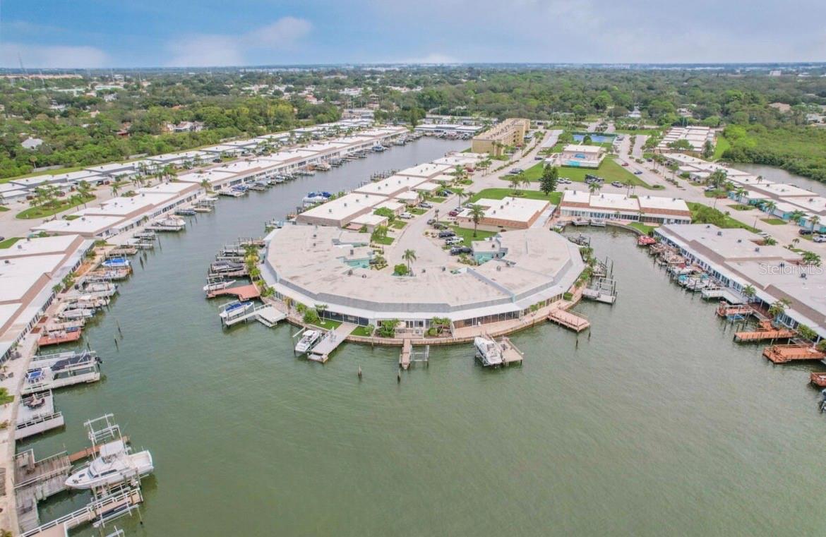An aerial view of Boca Ciega point community!
