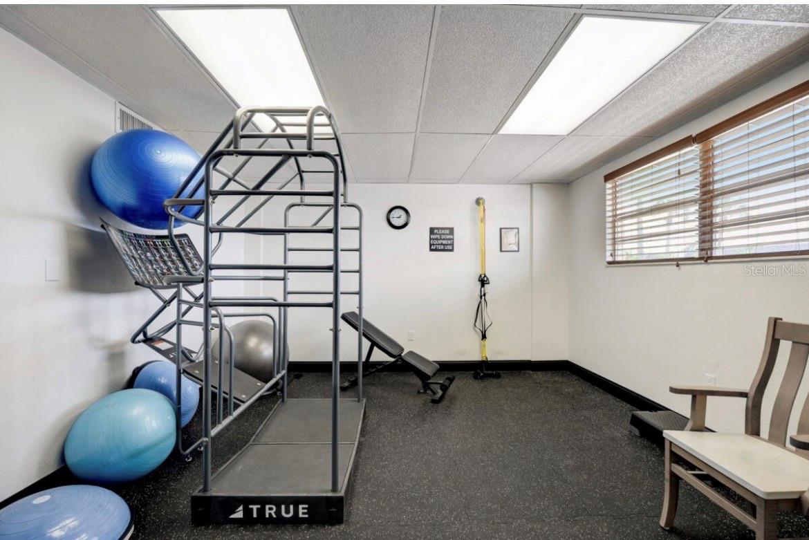 Beautifully appointed fitness room!