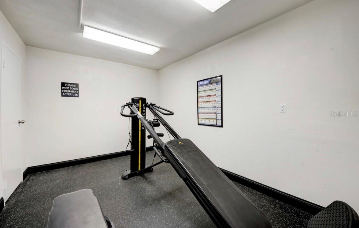 Another view of the fitness room!