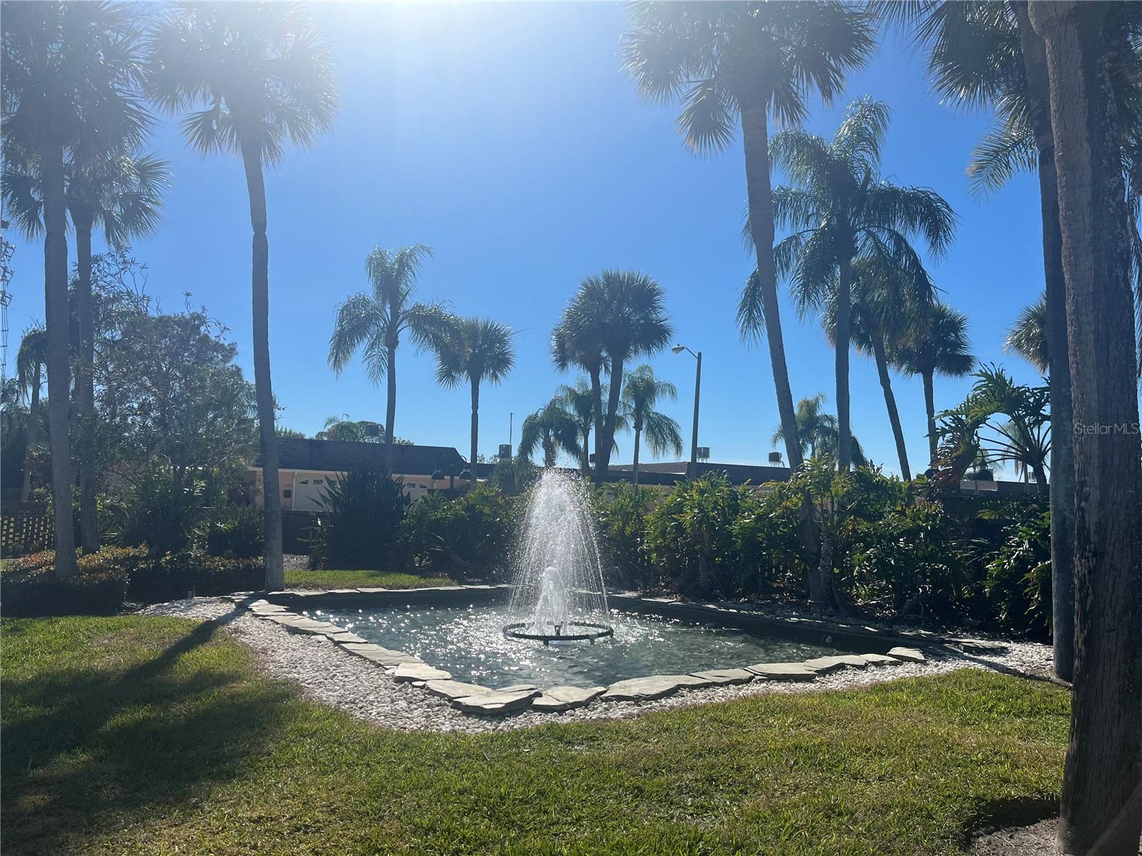 Another view of one of the three fountains at the entrance/exit of this fabulous community!