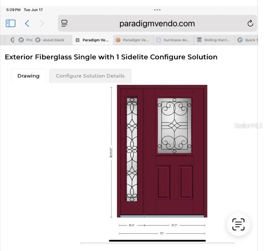 This is the front door already paid for, 7K, to be installed!!