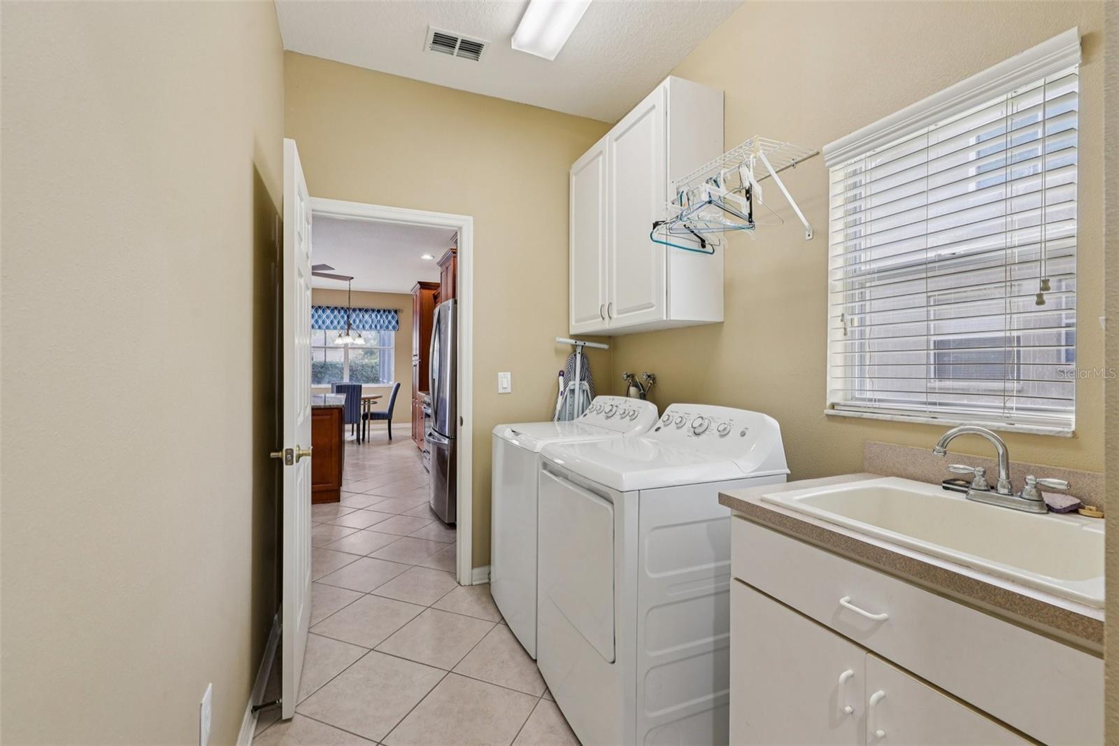 Laundry room off the kitchen