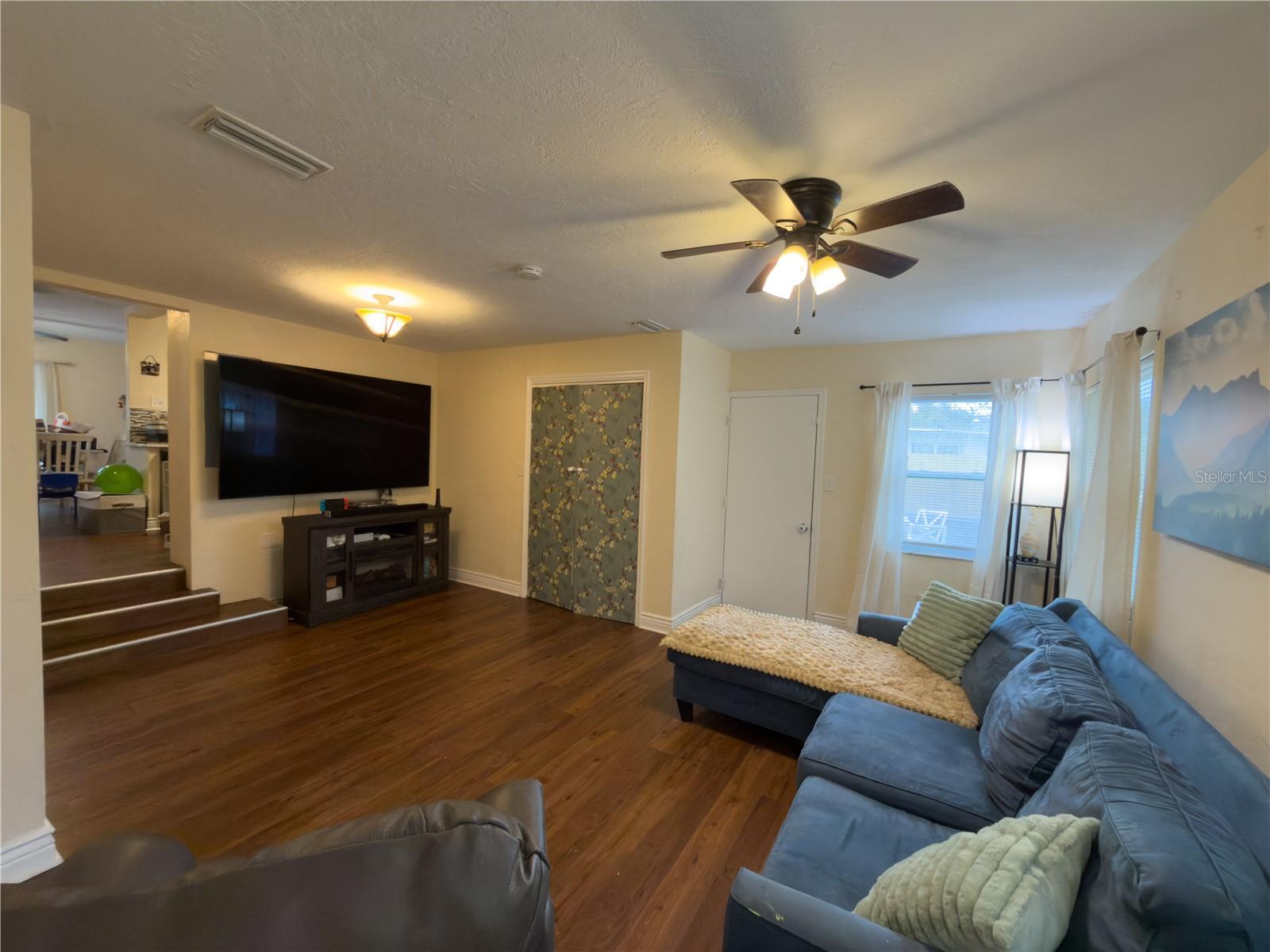 Living room from back corner