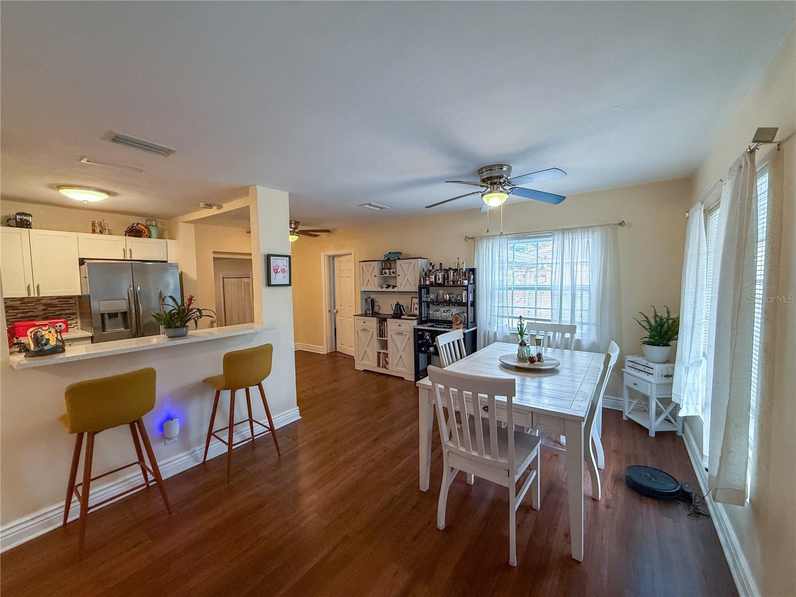 From front door into dining area