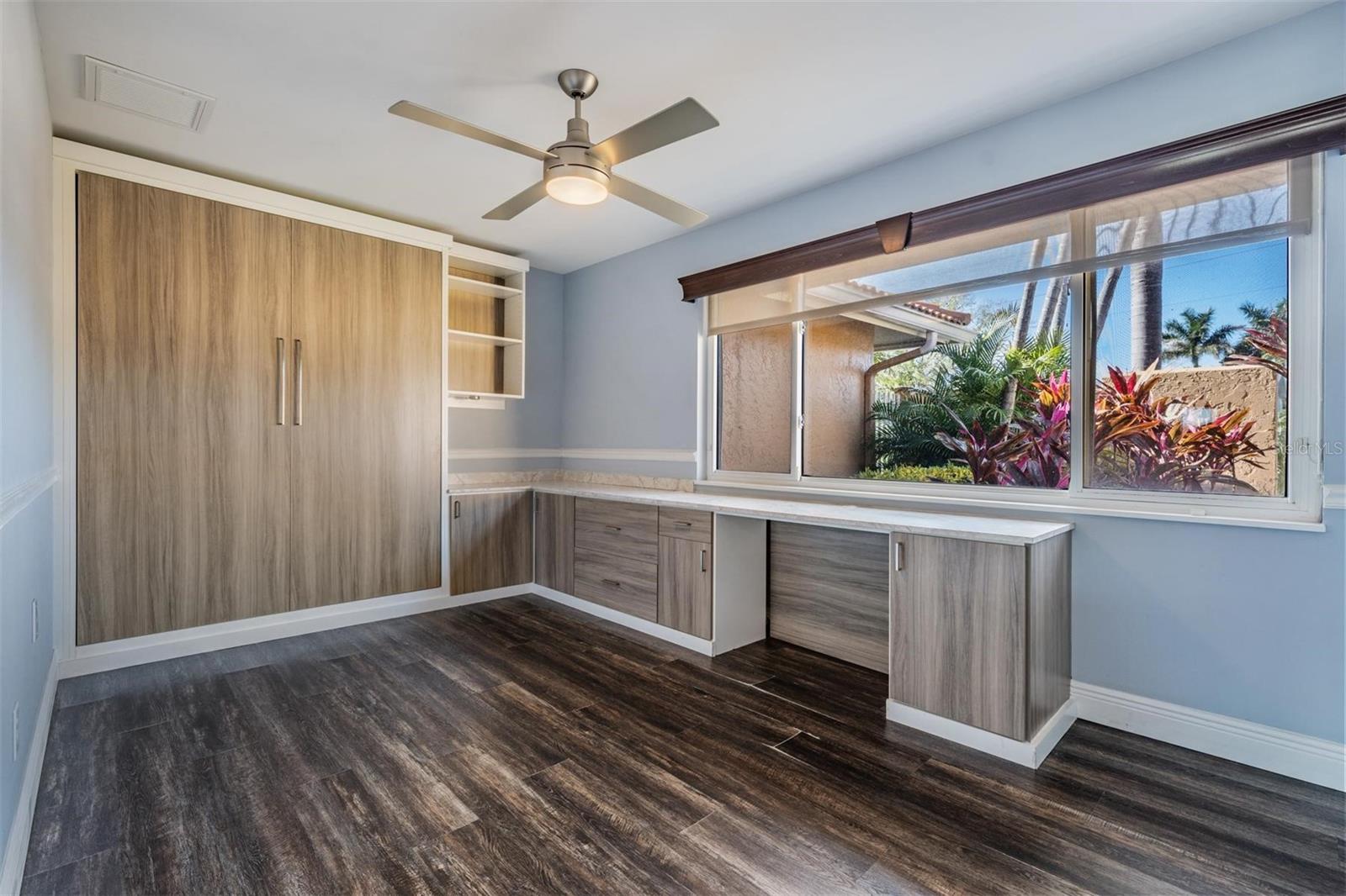 Bedroom 4 with built in murphy bed.