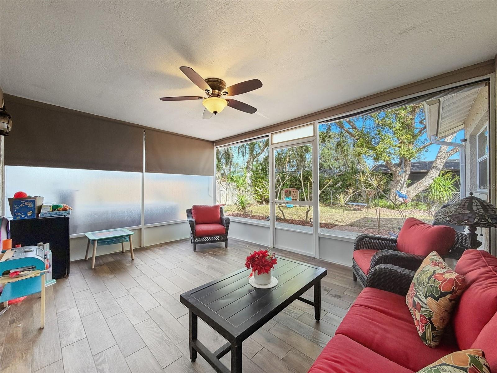 Large screened porch