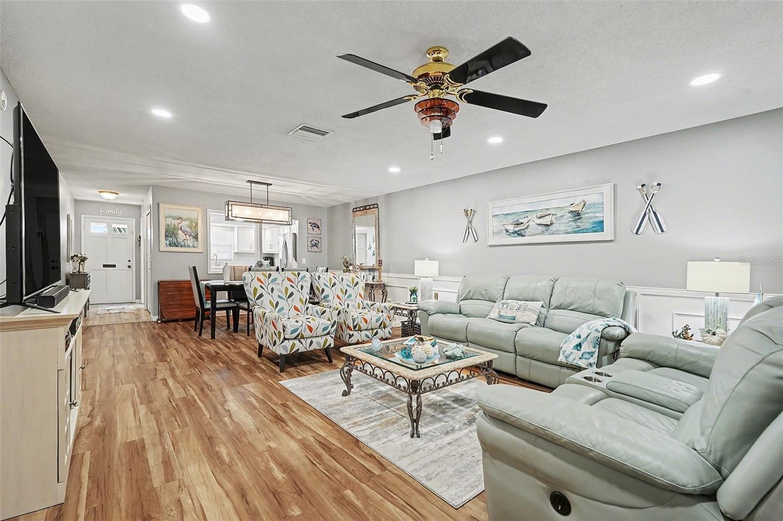 View from Family Room into Living Room