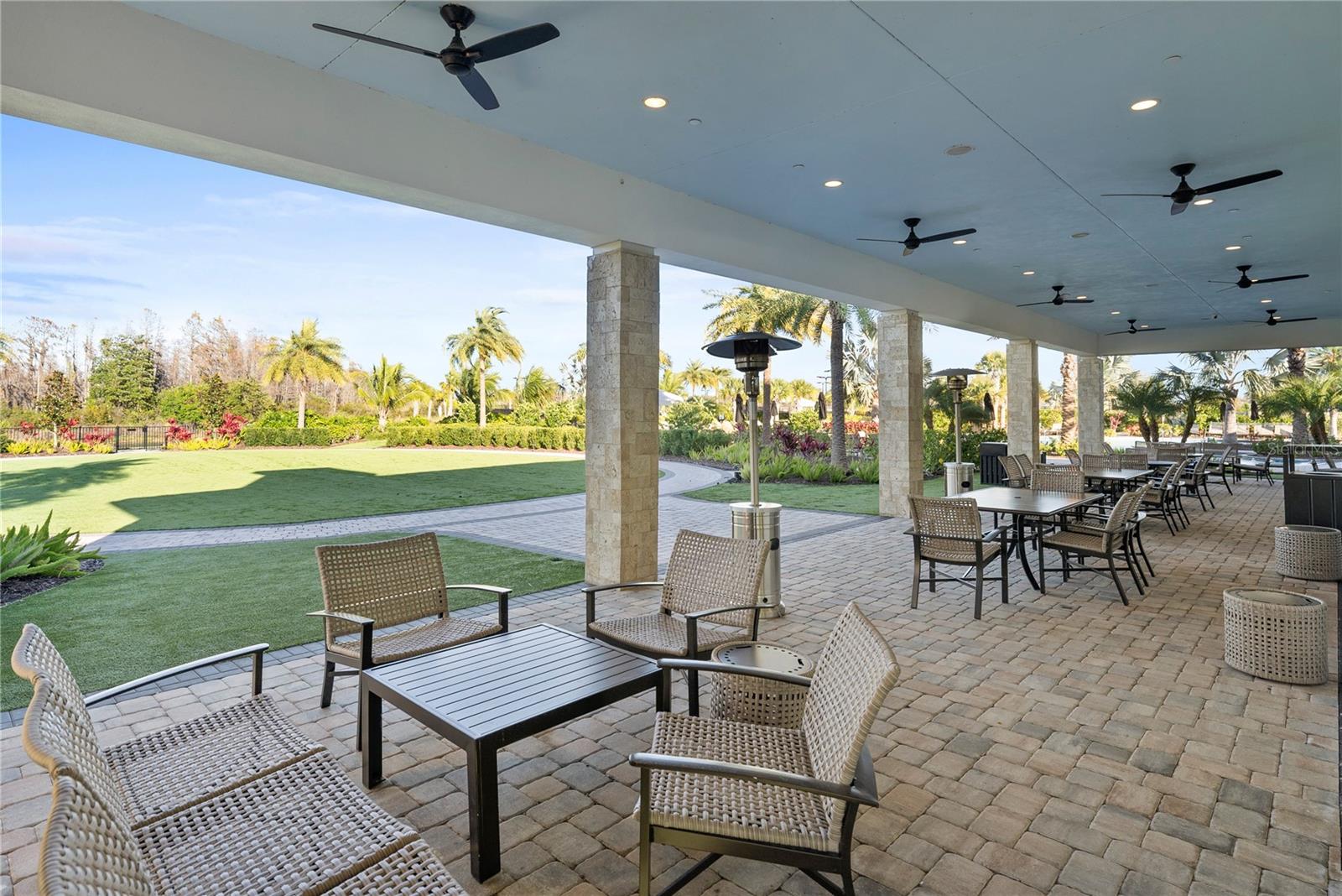 Patio Area with Fireplace