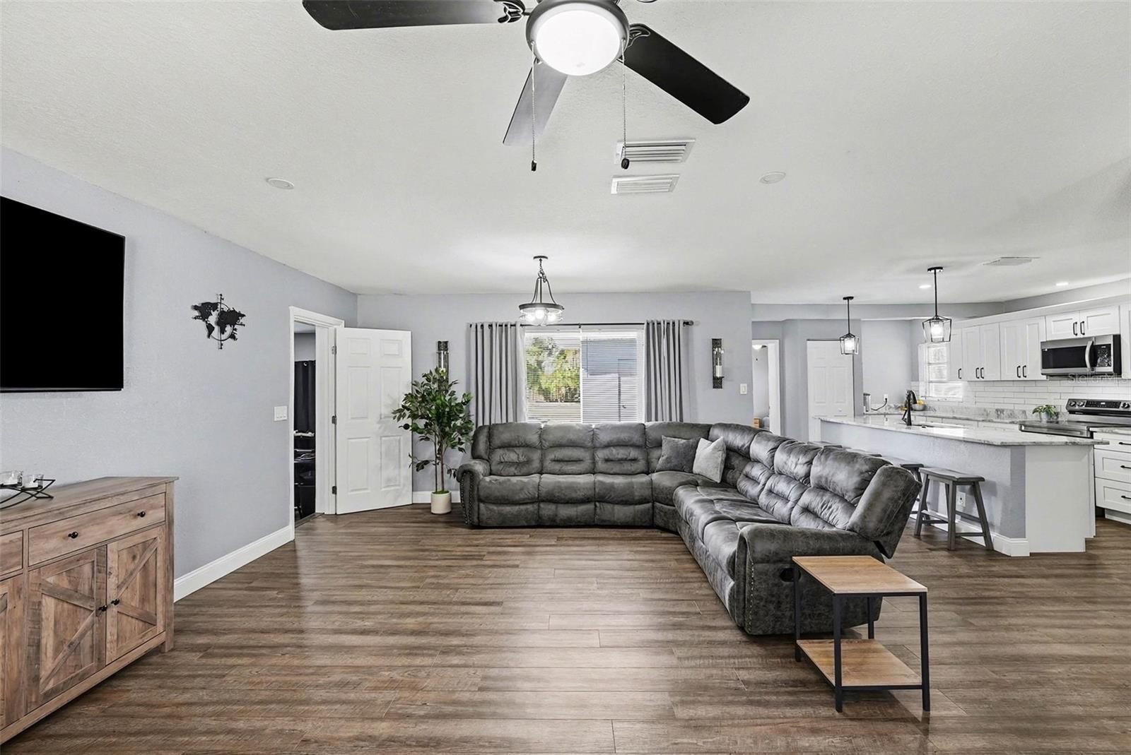 NO CARPET anywhere. All new LVP flooring, seamlessly throughout