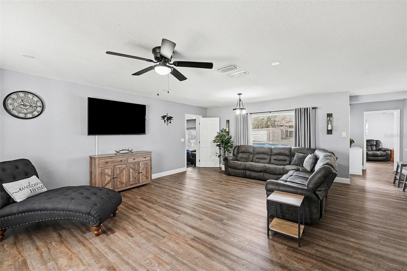 Open layout filled with natural light