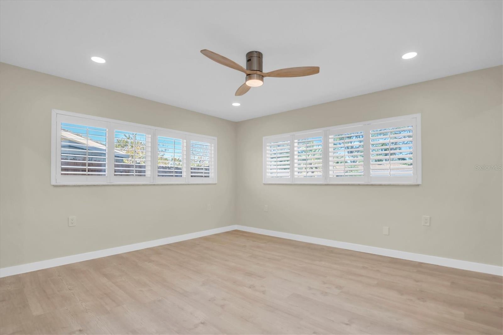 The bedrooms are spacious.