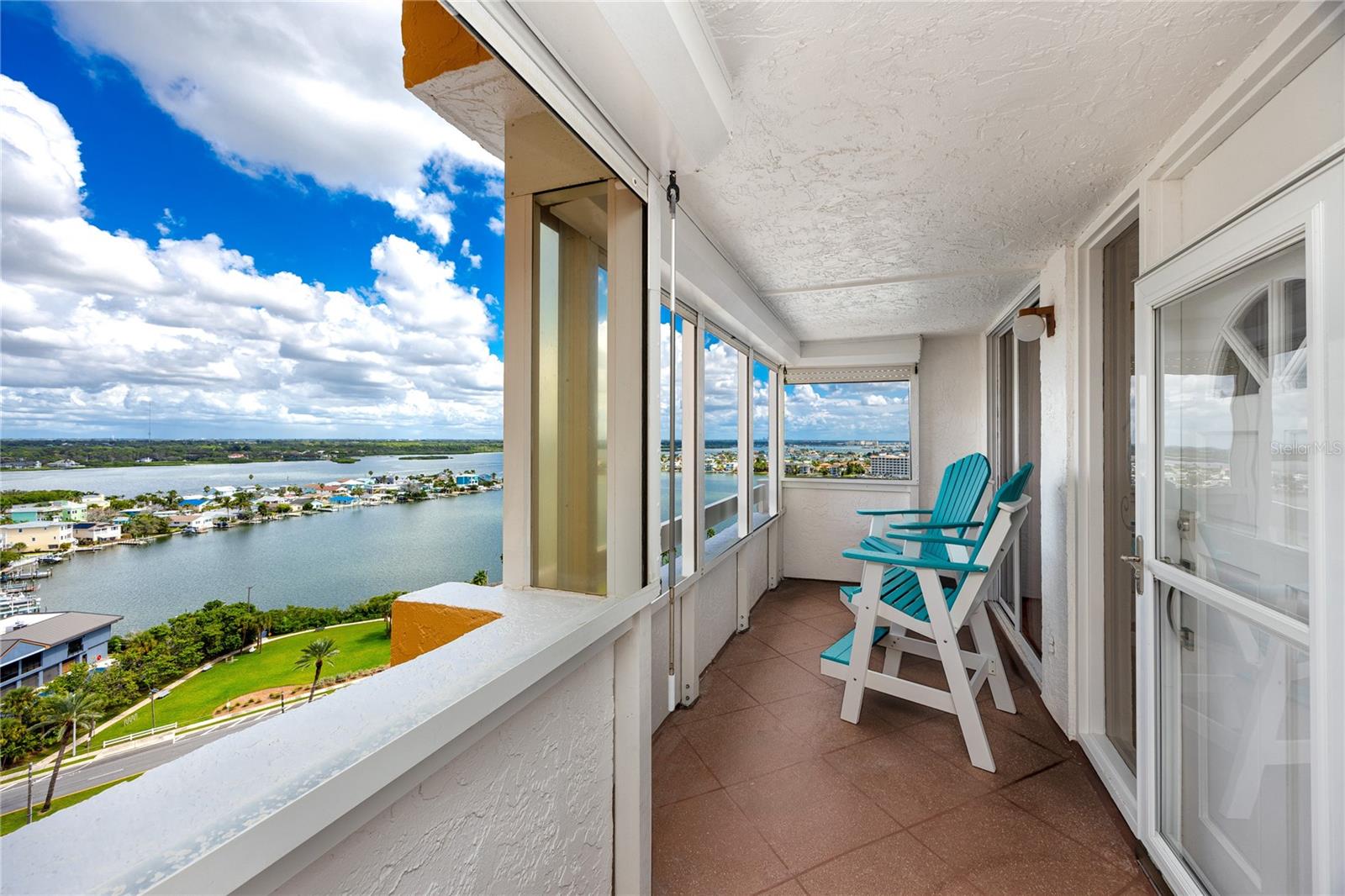 Private gated front balcony w/ bay views & amazing sunrises