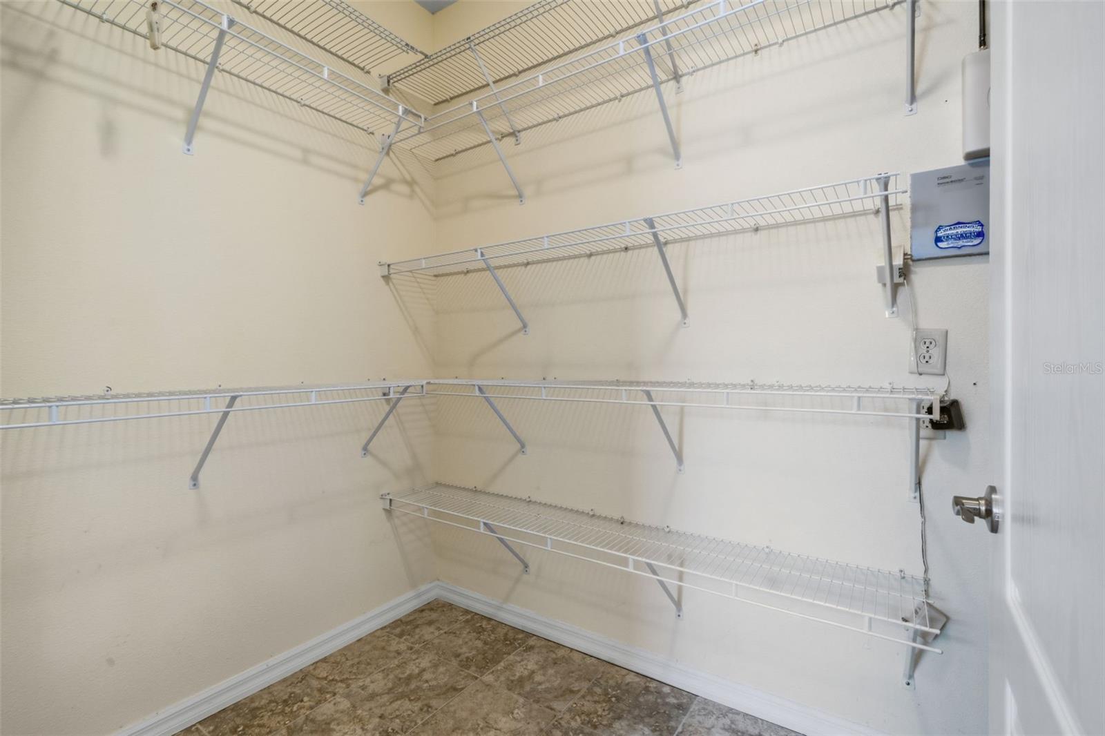 Inside the Walk-in Closet.