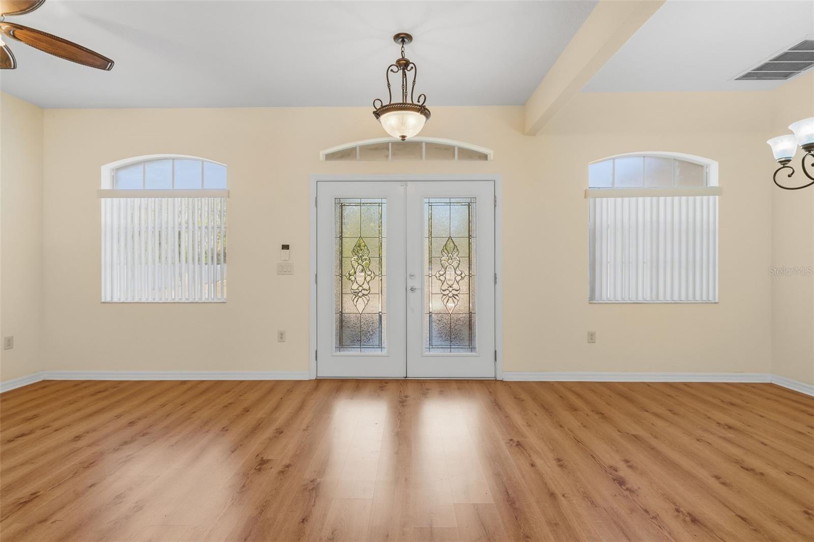 Spacious formal Living & Dining room area.