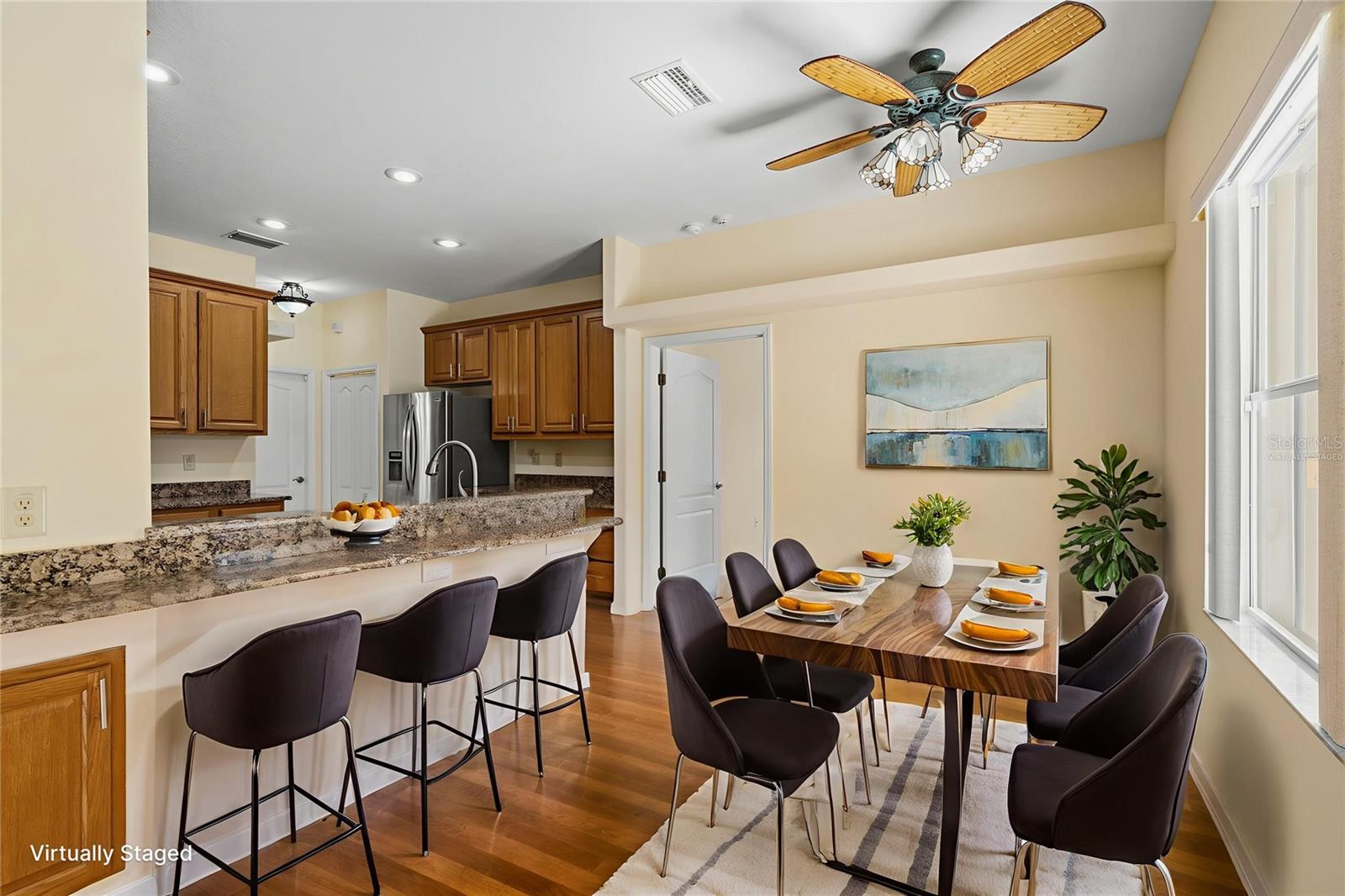 Virtually Staged Informal Dining area & Breakfast Bar.