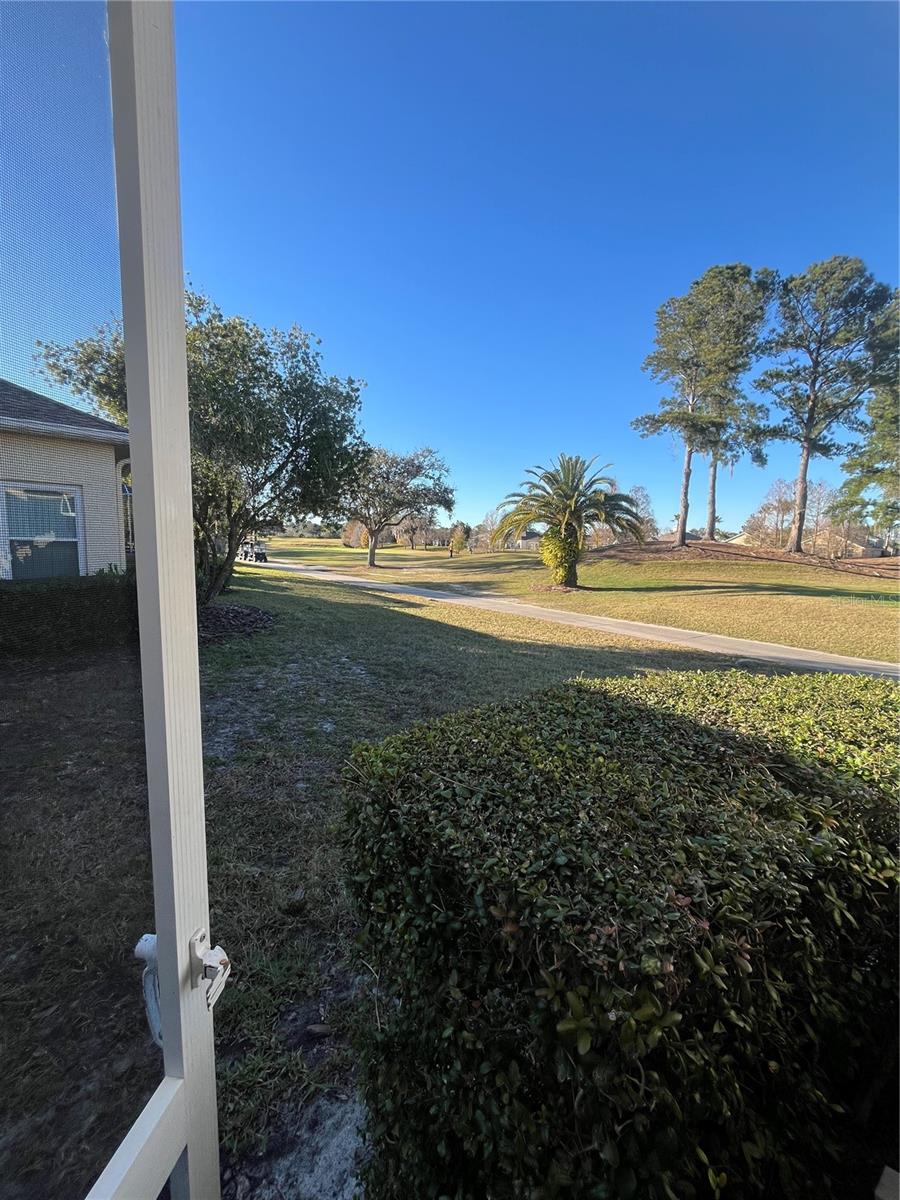 from Lanai to 15th Hole of Golf course