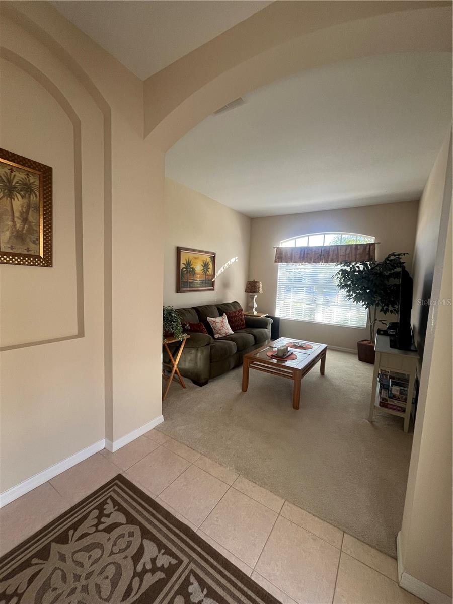 First Living room. It could be used as an office, extra room!