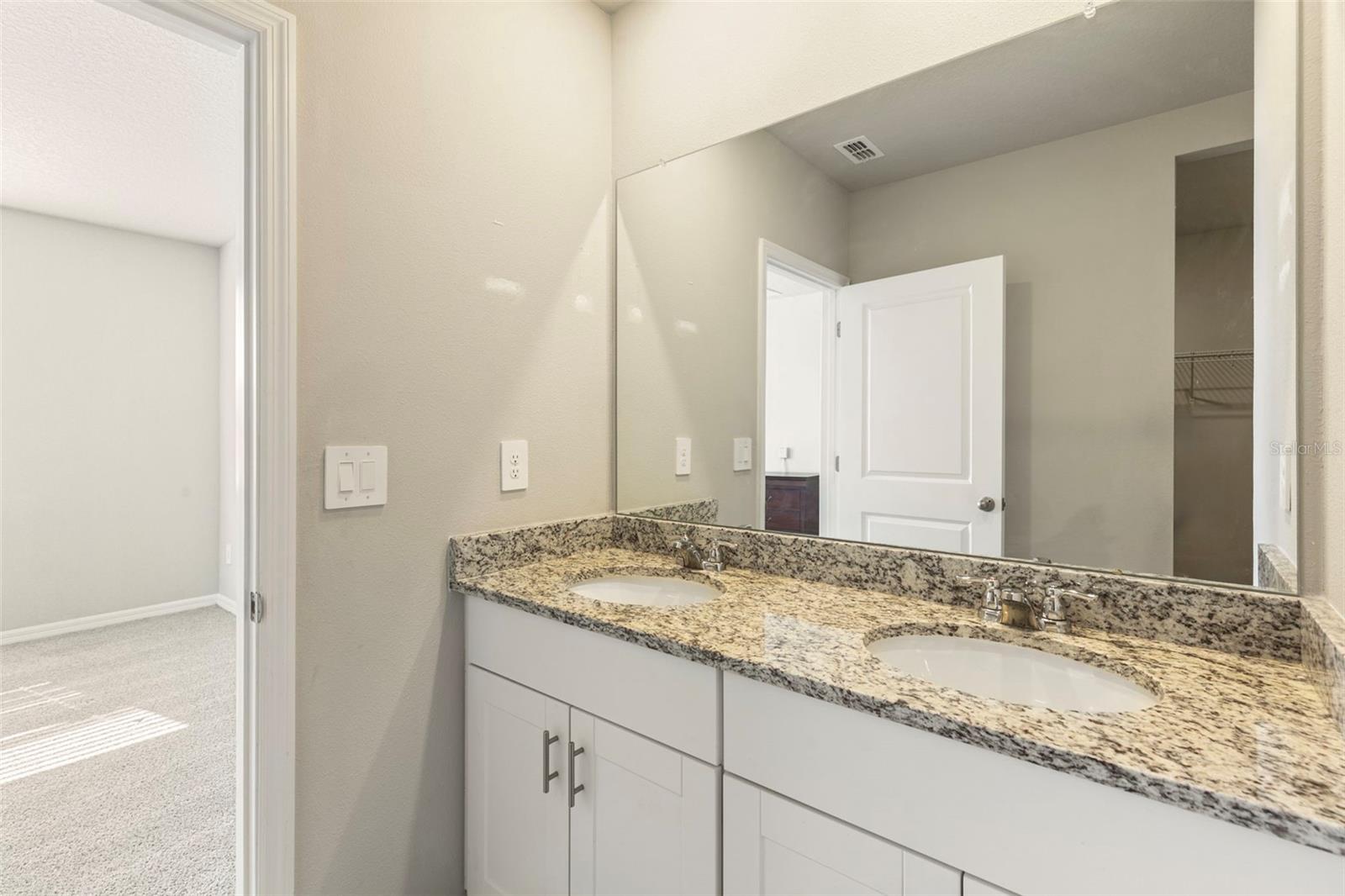 double granite vanity bathroom