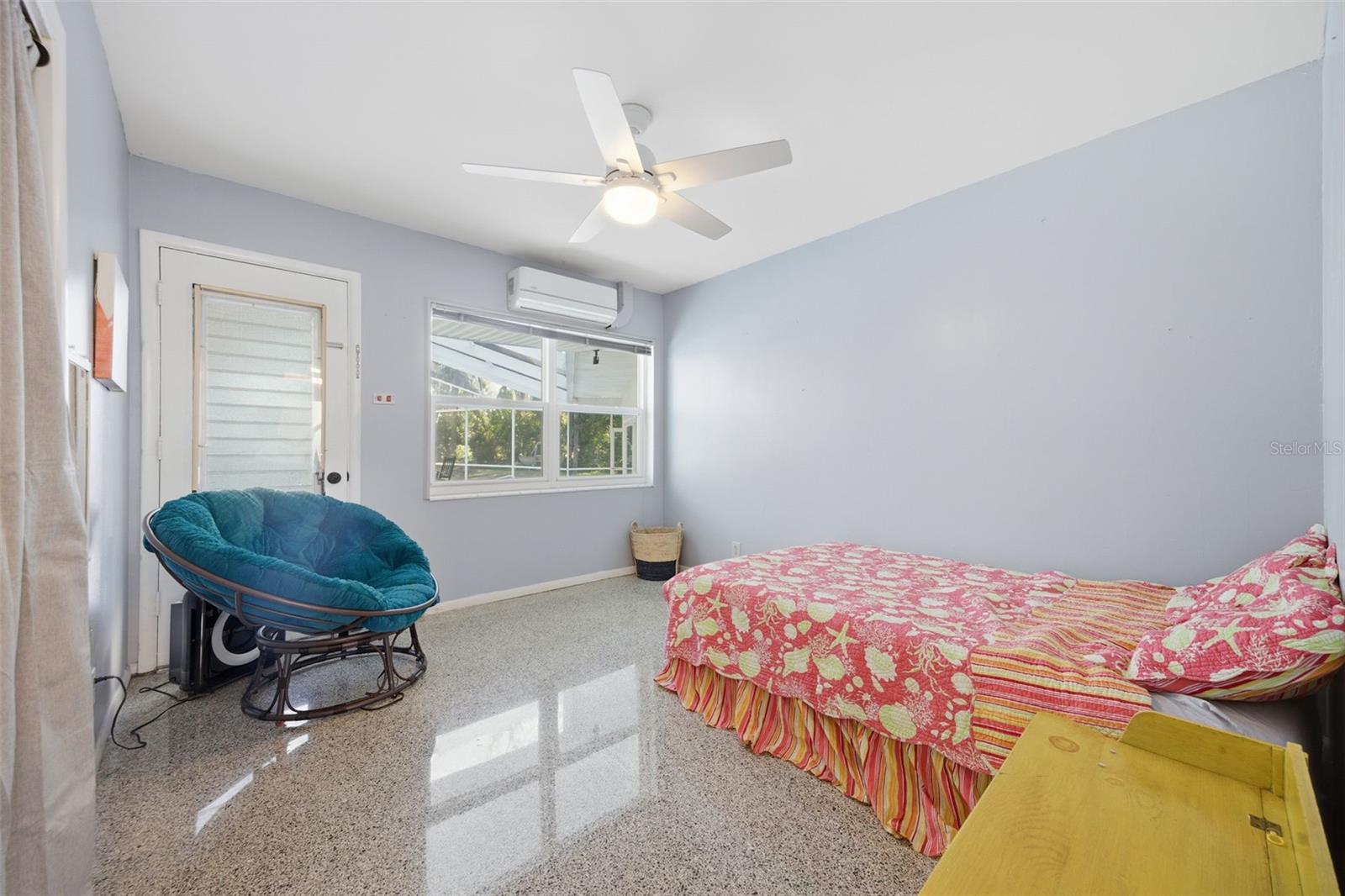 3rd bedroom, contains door to pool deck