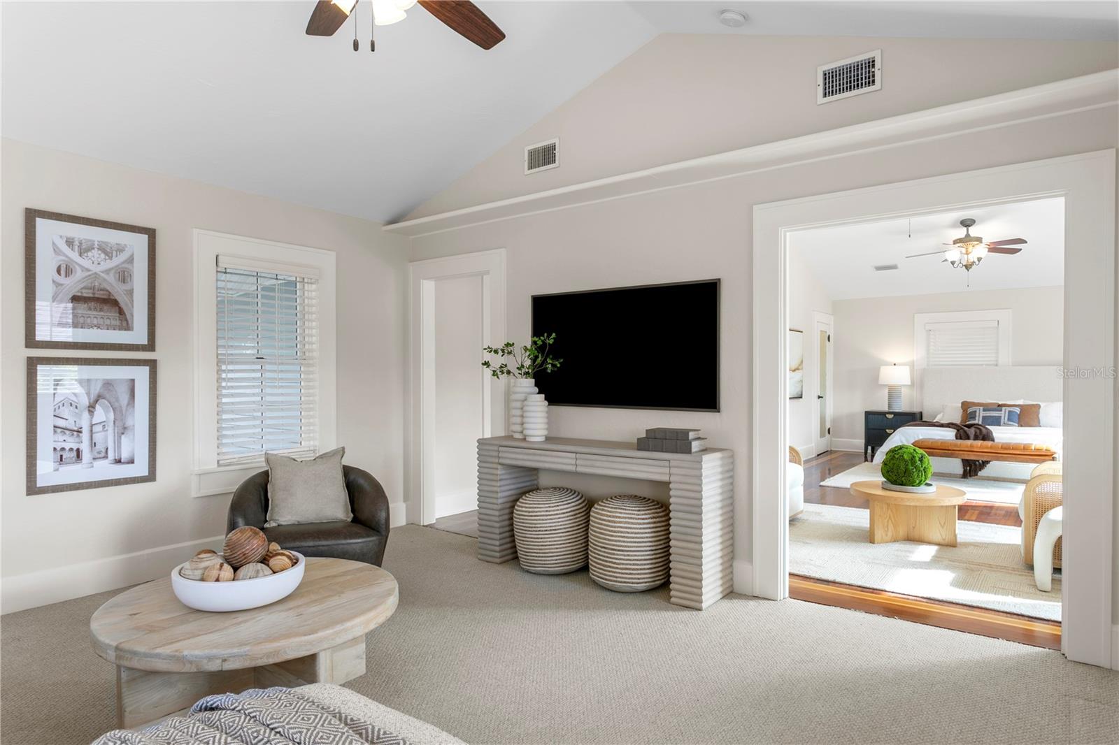 Primary suite connecting to large sitting room