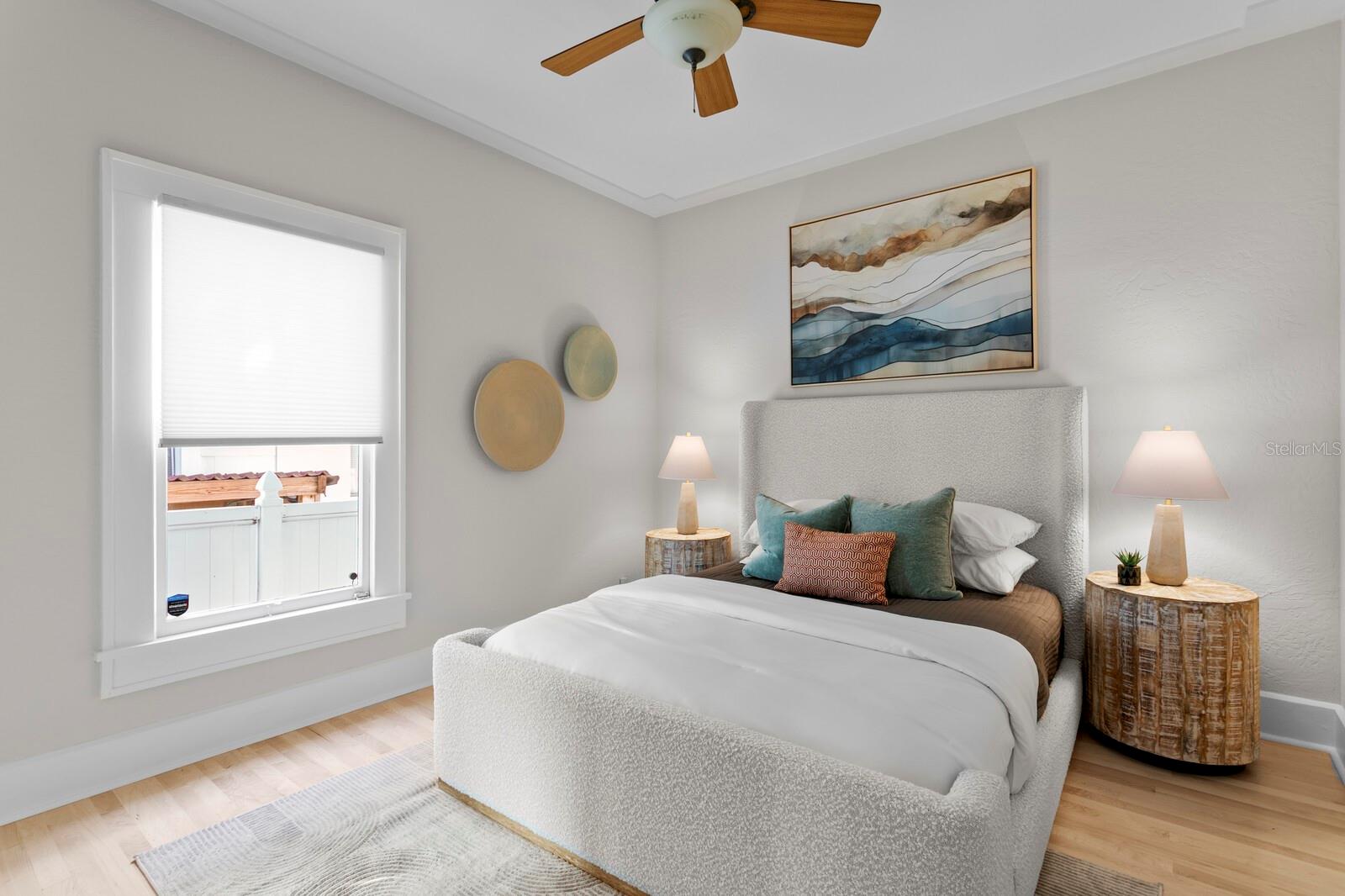 Downstairs third bedroom.