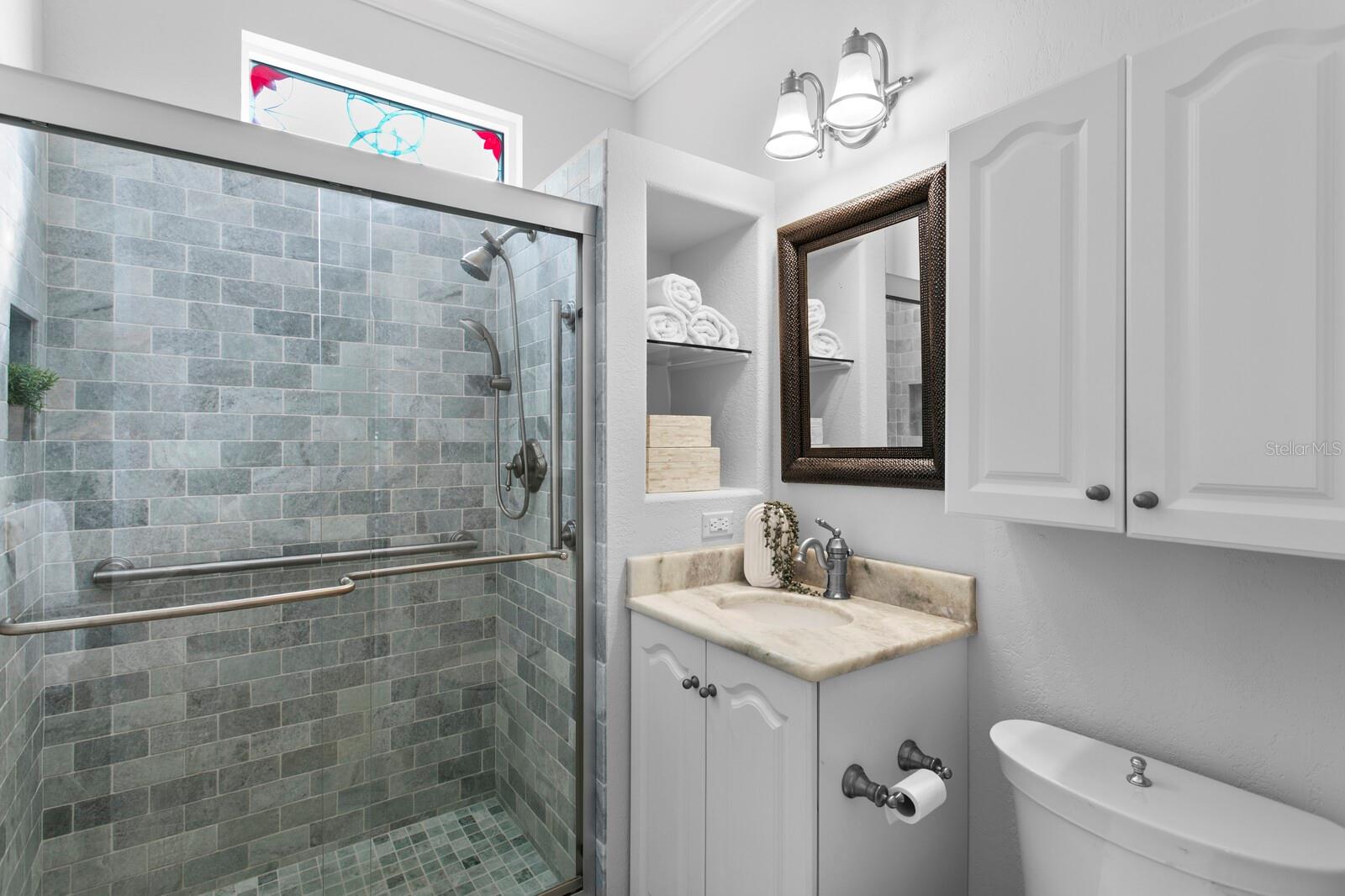 Downstairs third full bathroom